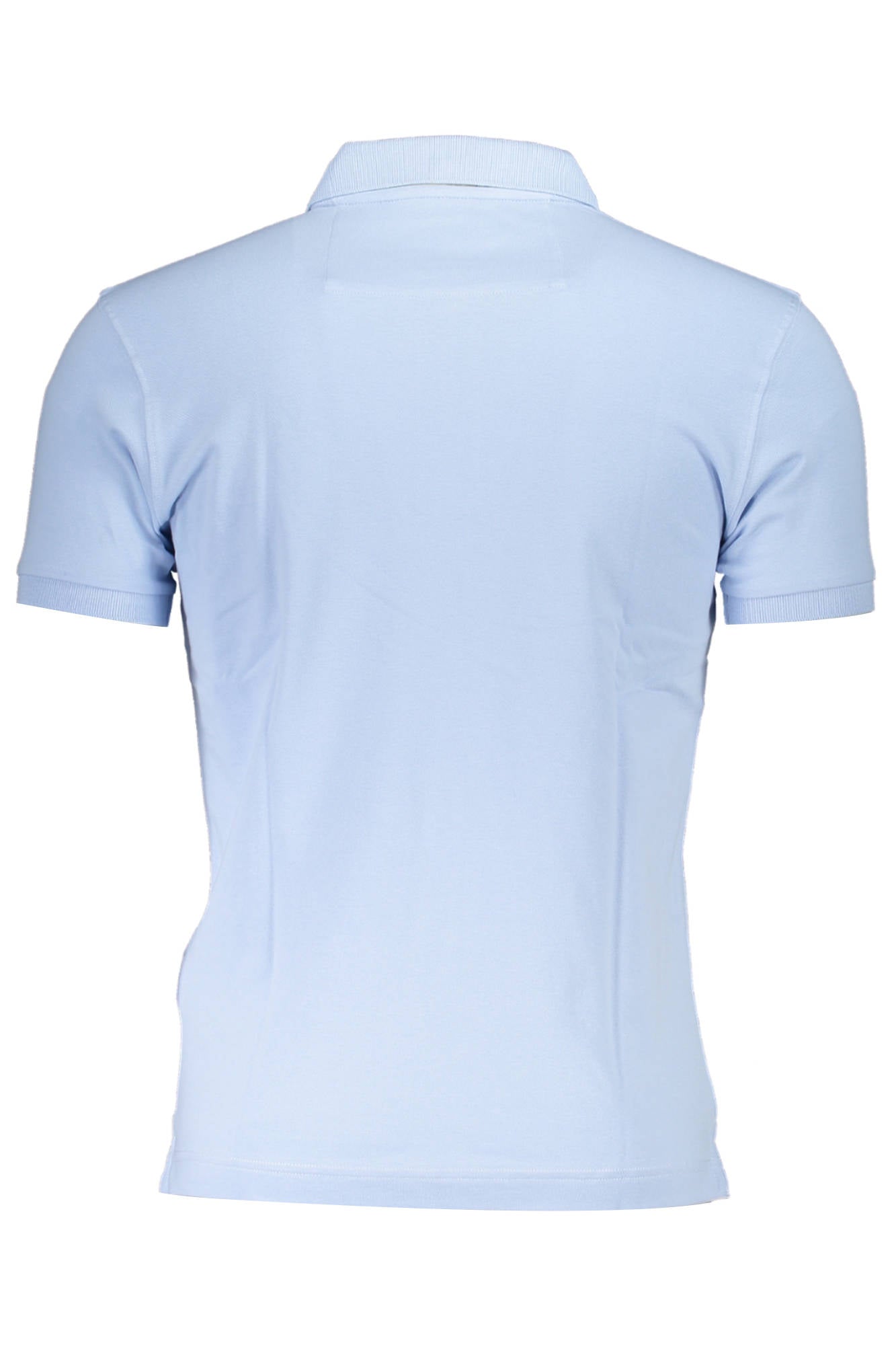 CCMP02-PK001_AZZURRO_07079 – Herren Kurzarm Polo Blau – Slim Fit mit Kontrast & Stickerei – Größe: 2XL – Farbe: Azzurro