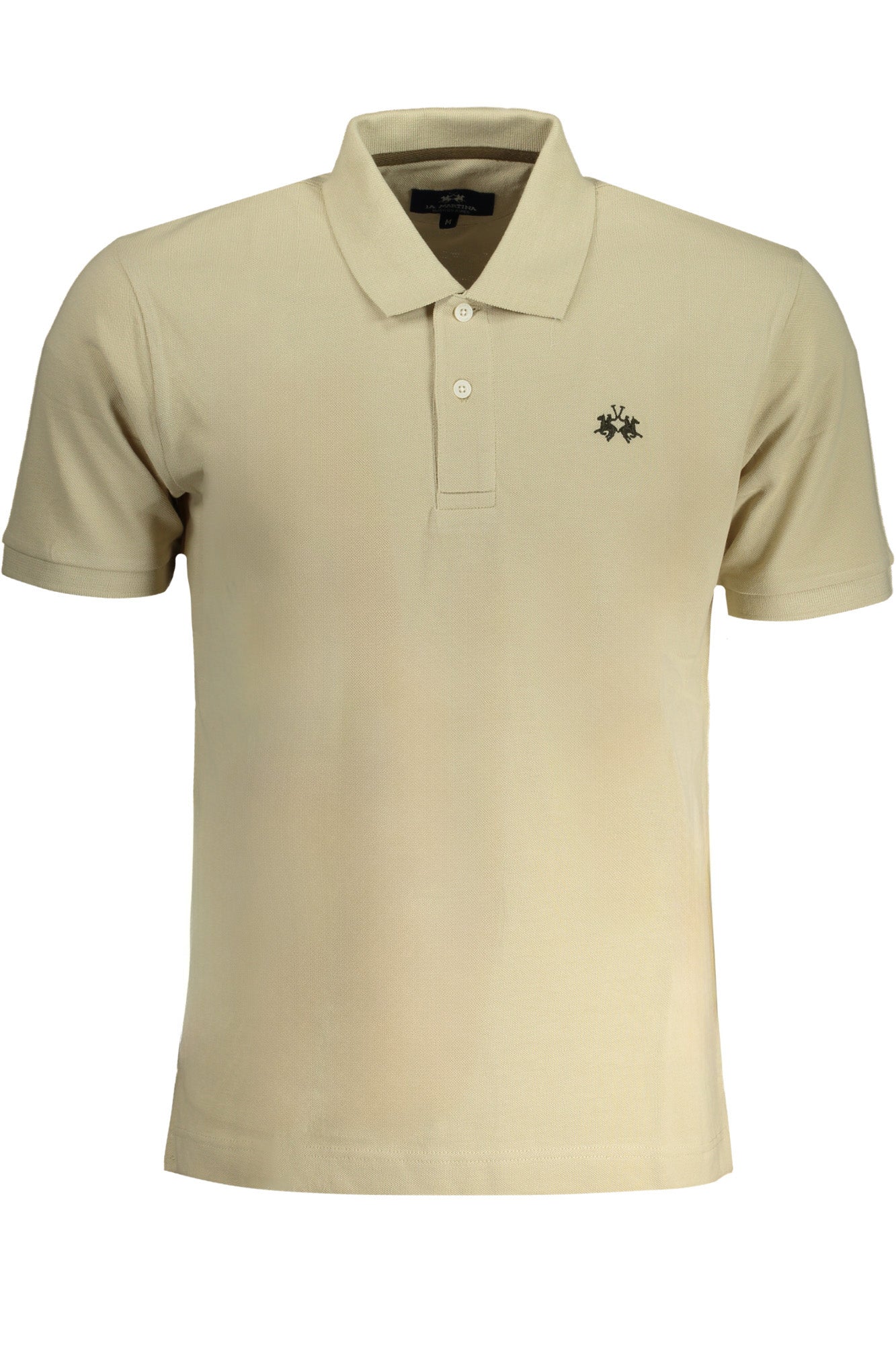 BPMP01PK031_BE04022 – Beiges Herren Polo Kurzarm mit Stickerei & Logo, Regular Fit – Größe: S, M, L, XL, 2XL – Farbe: Beige