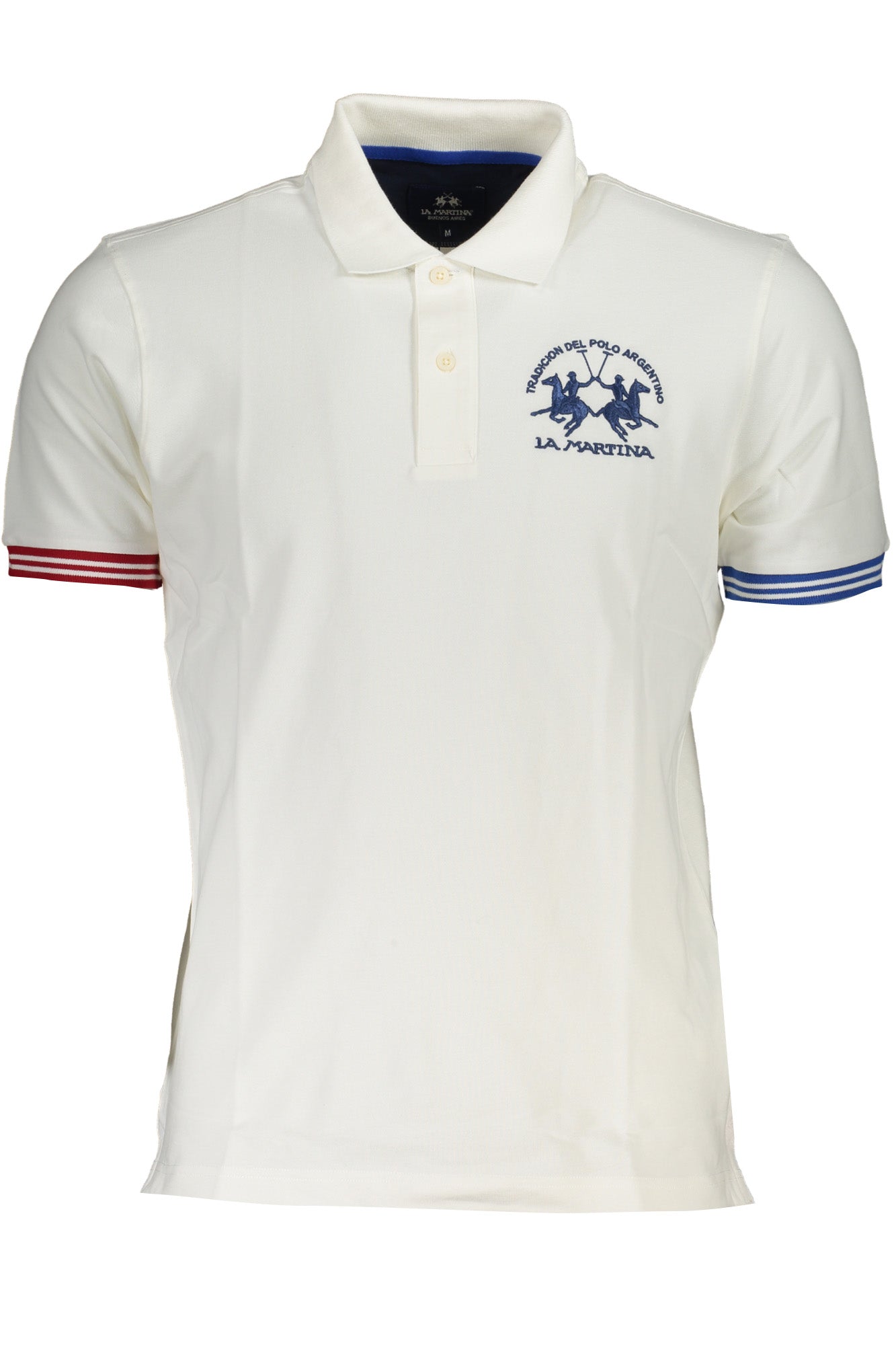 WMP009PK001_BI00002 – Elegantes Herren Poloshirt in Weiß – Regular Fit mit Stickerei – Größe: L, XL, 2XL, 3XL – Farbe: Bianco