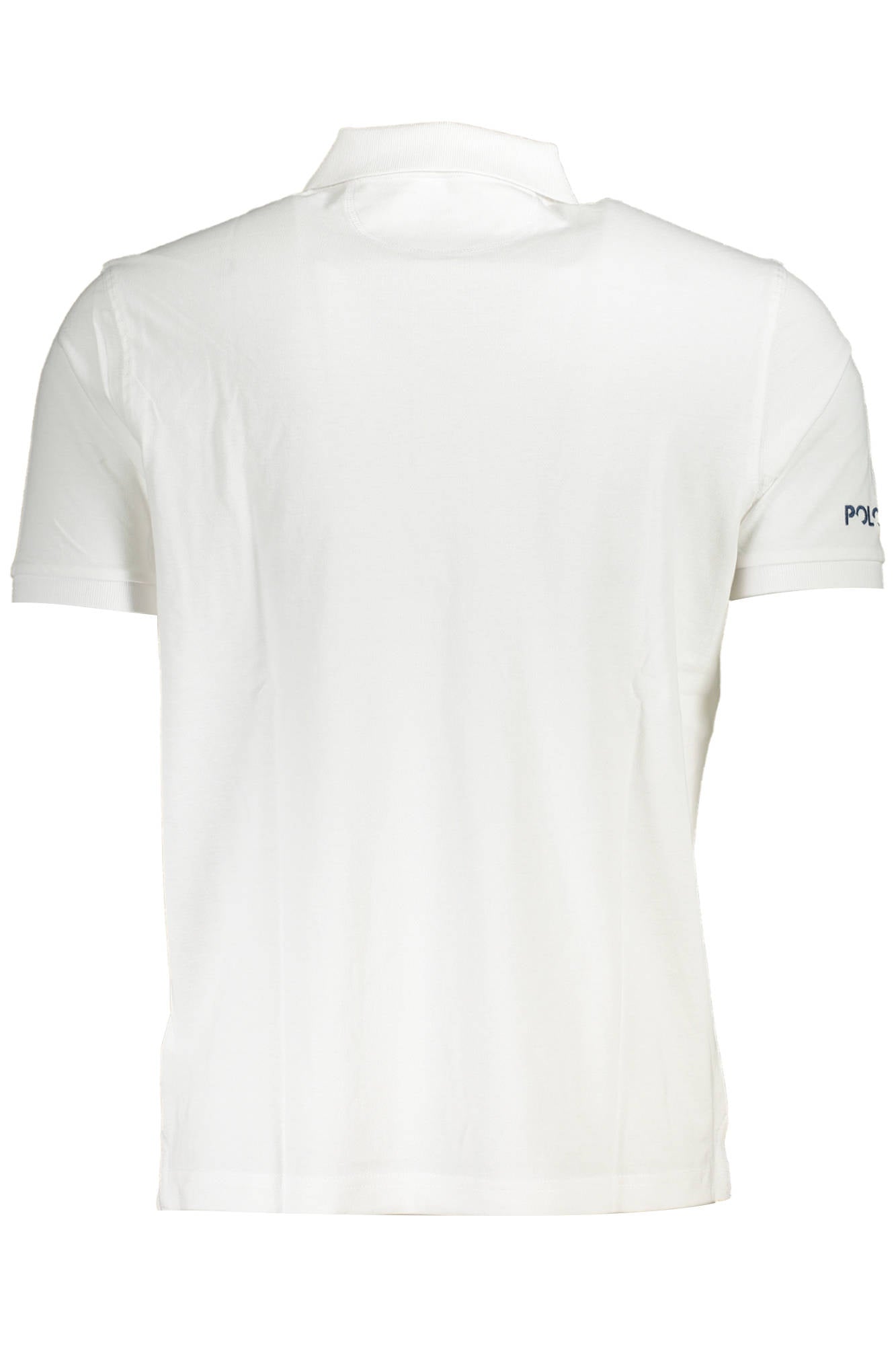 XMP003-PK031_BIANCO_00001 – Herren Polo Kurzarm Weiß, Gestickt & mit 2 Knöpfen - Eleganz Pur – Größe: M, L, XL, 2XL – Farbe: Bianco