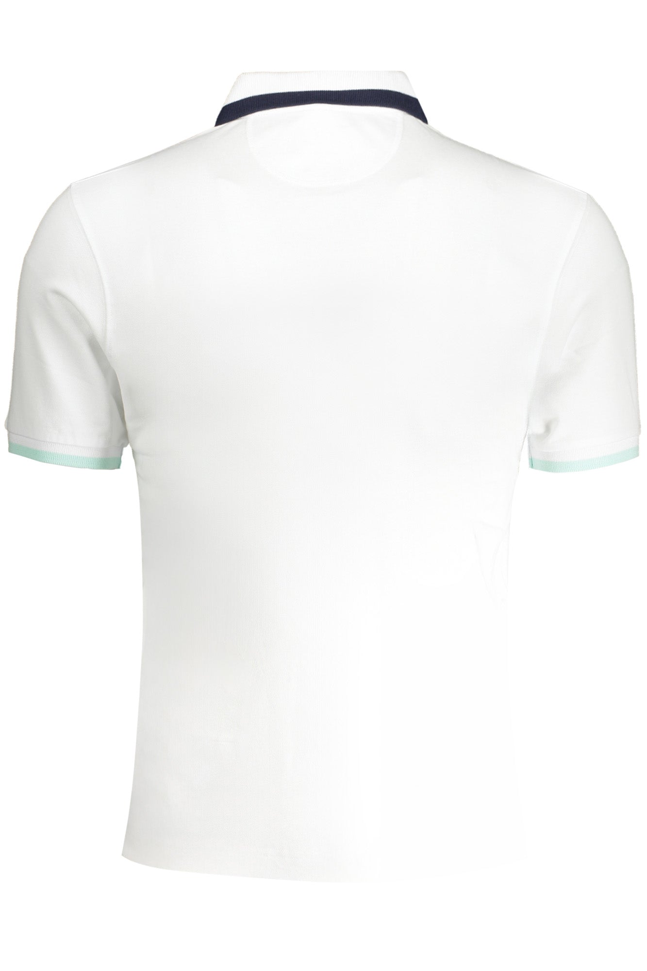 YMP006PK001_BI00001 – Elegantes weißes Herren-Poloshirt - Slim Fit, Stickerei, Akzente – Größe: S, M, L, XL, 2XL, 3XL – Farbe: Bianco
