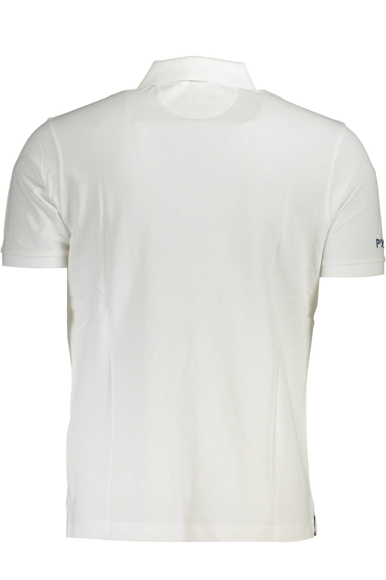 XMP002-PK031_BIANCO_00001 – Elegantes Herren Poloshirt Weiß - Kurzarm, Stickerei, Knöpfe – Größe: M, L, XL – Farbe: Bianco
