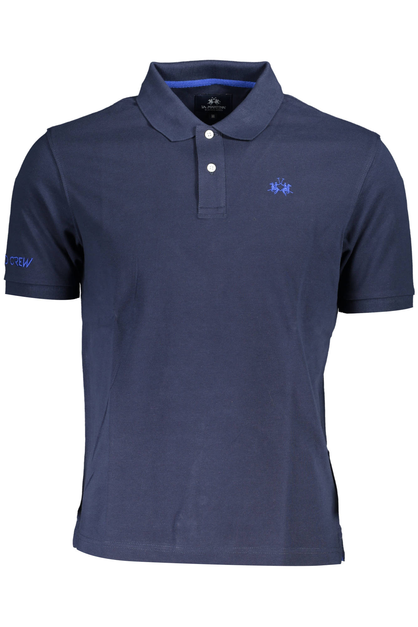 XMP002-PK031_BLU_07017 – Elegantes Blaues Herren-Poloshirt mit Stickerei und Logo-Details – Größe: M, XL – Farbe: Blu
