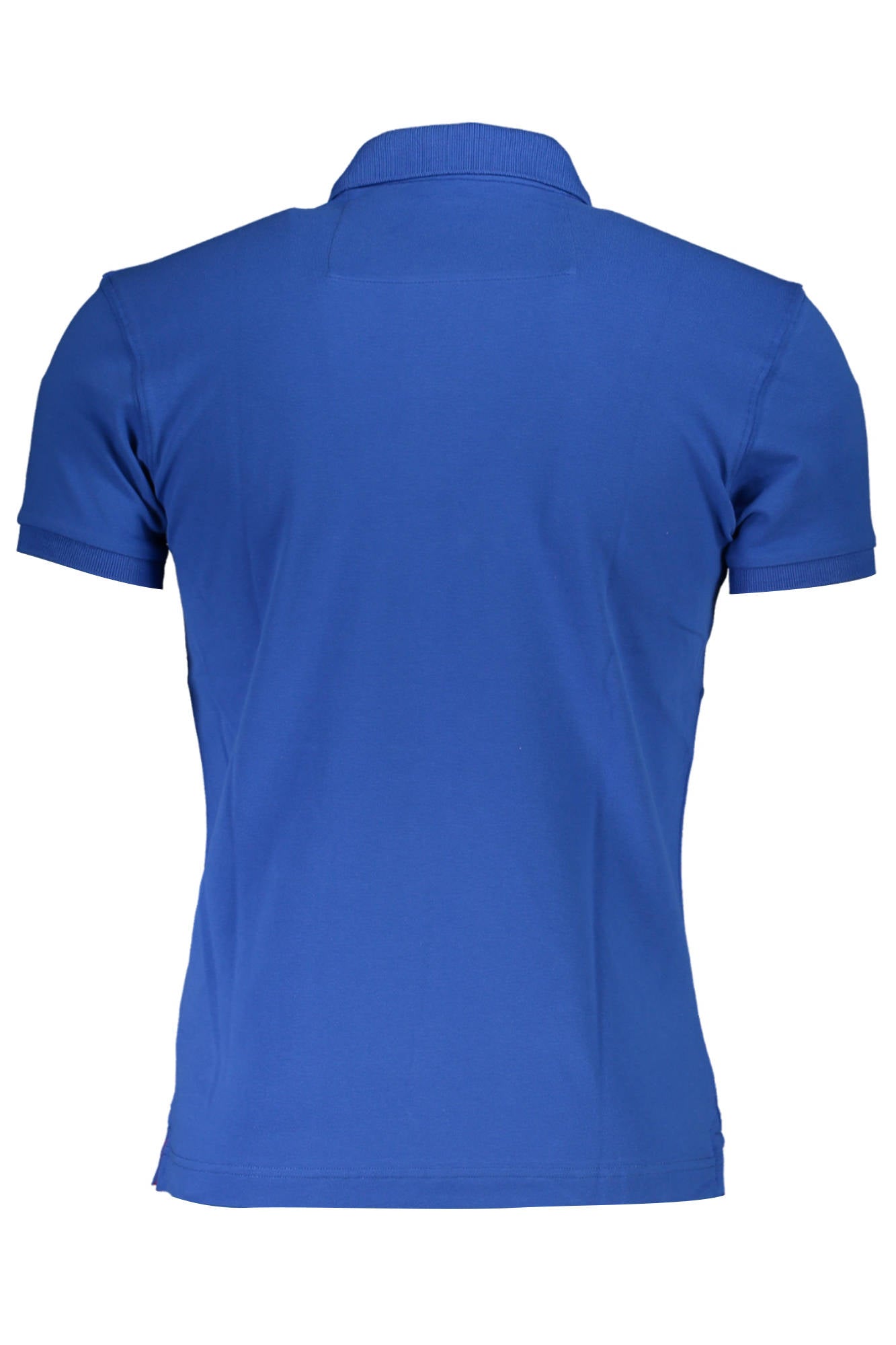 CCMP02-PK001_BLU_07105 – Slim Fit Polohemd für Herren in Blau mit Stickerei und Kontrastdetails – Größe: 2XL, M – Farbe: Blu