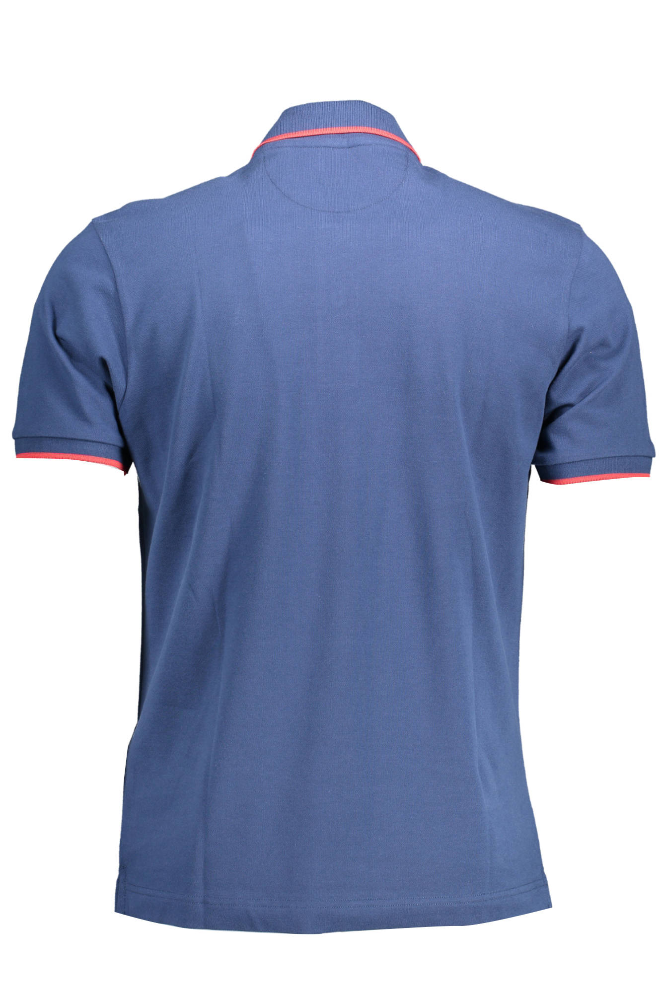 BPMP04-PK031_BLU_07048 – Herren Kurzarm-Poloshirt Blau: Elegante Details und Stickerei – Größe: 2XL – Farbe: Blu