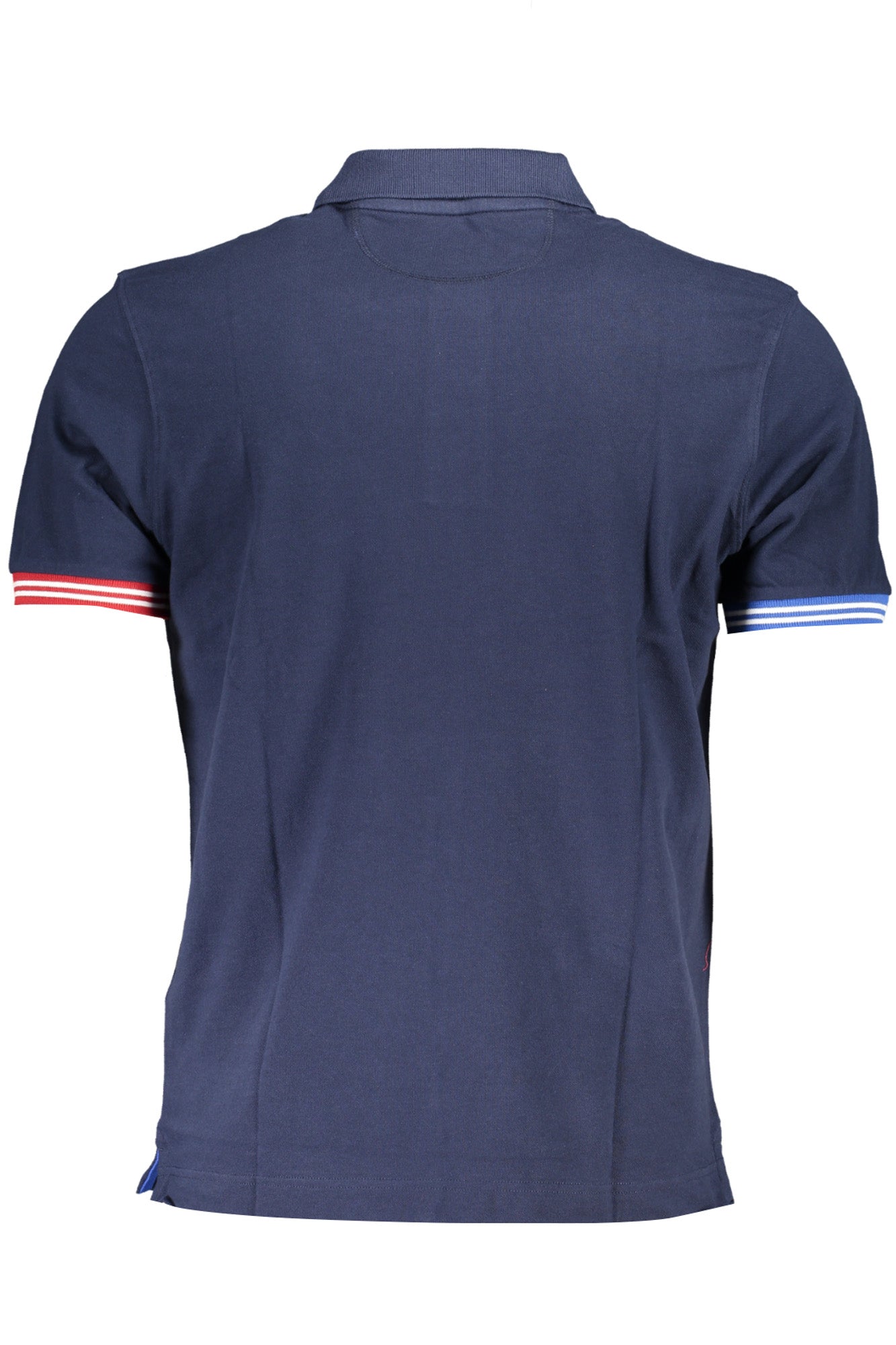 WMP009PK001_BL07017 – Herren Kurzarm Polo Blau - Regular Fit mit Stickerei & Details – Größe: L, XL, M – Farbe: Blu