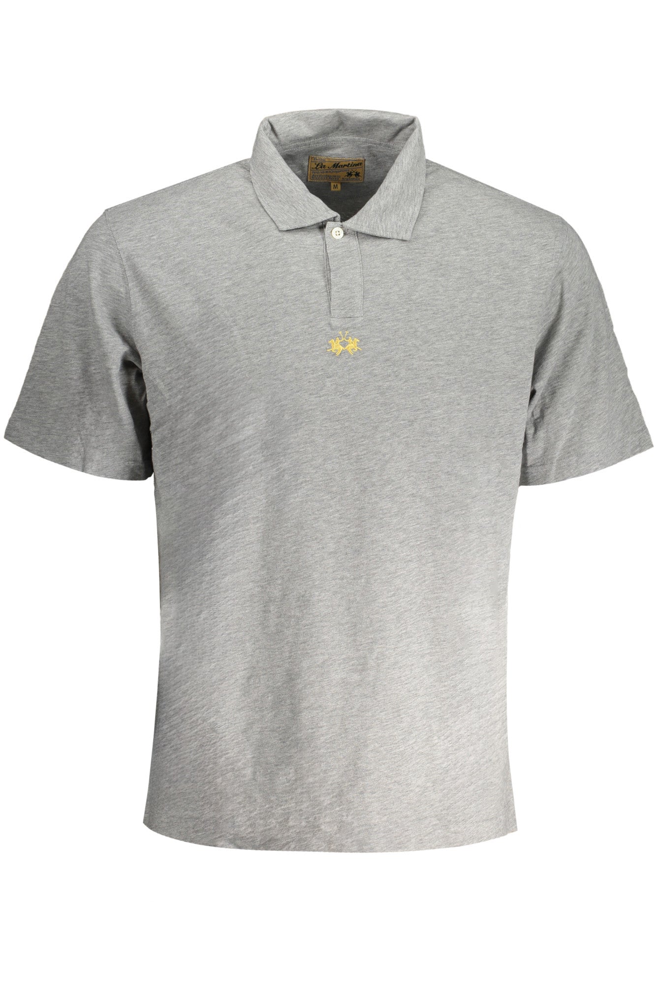 CCMP05JS259_GR01001 – Herren Graues Polohemd Kurzarm - Regular Fit mit Stickerei & Logo – Größe: S, M, L, XL, 2XL, 3XL – Farbe: Grigio
