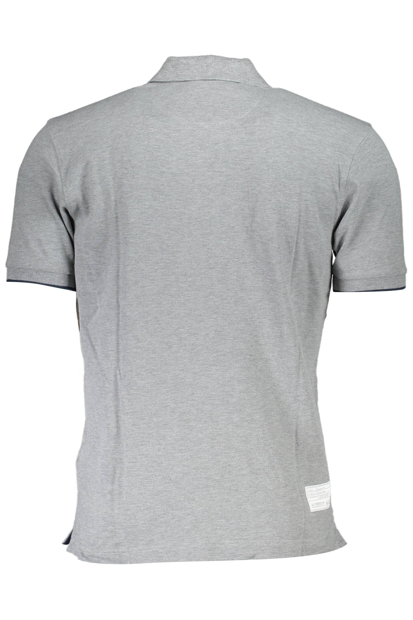 CCMP01-PK001_GRIGIO_01002 – Herren Kurzarm Polohemd Grau - Regular Fit mit Stickerei & Kontrasten – Größe: M, L, XL, 2XL, 3XL – Farbe: Grigio