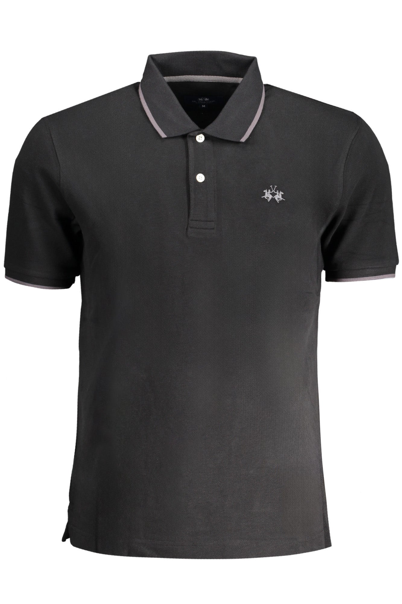 BPMP04PK031_NE09999 – Herren Polo Shirt Schwarz - Kurzarm, Regular Fit, Stilvolle Details – Größe: S – Farbe: Nero