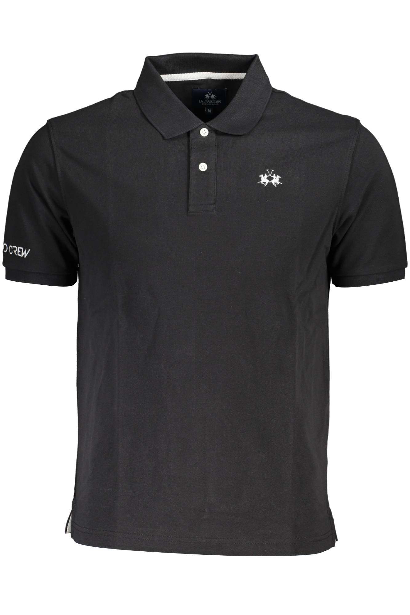 XMP002-PK031_NERO_09999 – Elegantes Kurzarm-Poloshirt für Herren in Schwarz mit Stickerei – Größe: M, L, XL – Farbe: Nero