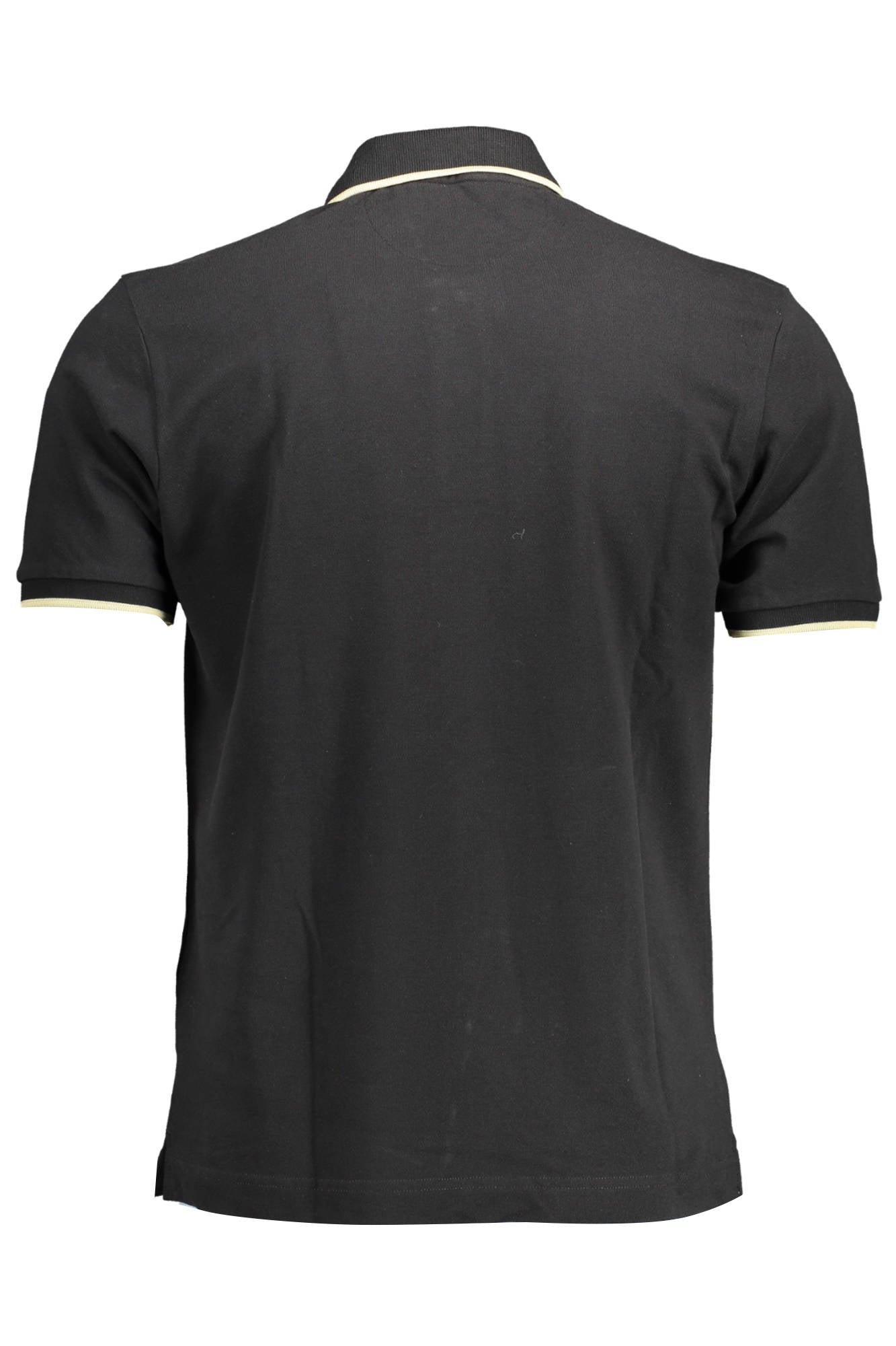 BPMP04-PK031_NERO_09999 – Herren Kurzarm-Polo Schwarz - Regular Fit, Stickerei, Kontrastdetails – Größe: M, L, XL, 2XL, 3XL – Farbe: Nero