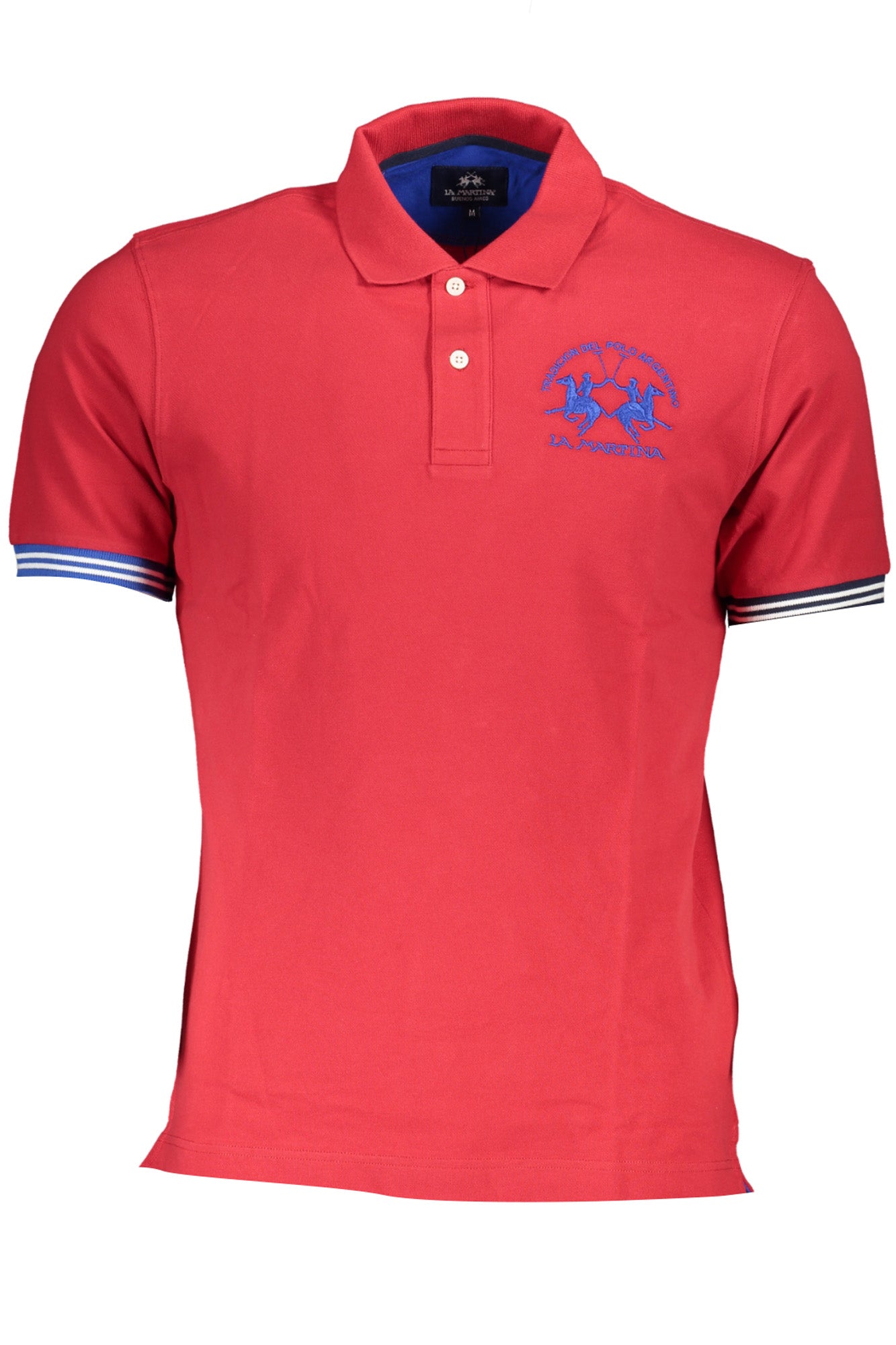 WMP009PK001_RO06101 – Herren Kurzarm-Poloshirt Rot - Regular Fit, Stickerei, Modernes Design – Größe: L, XL, 2XL – Farbe: Rosso