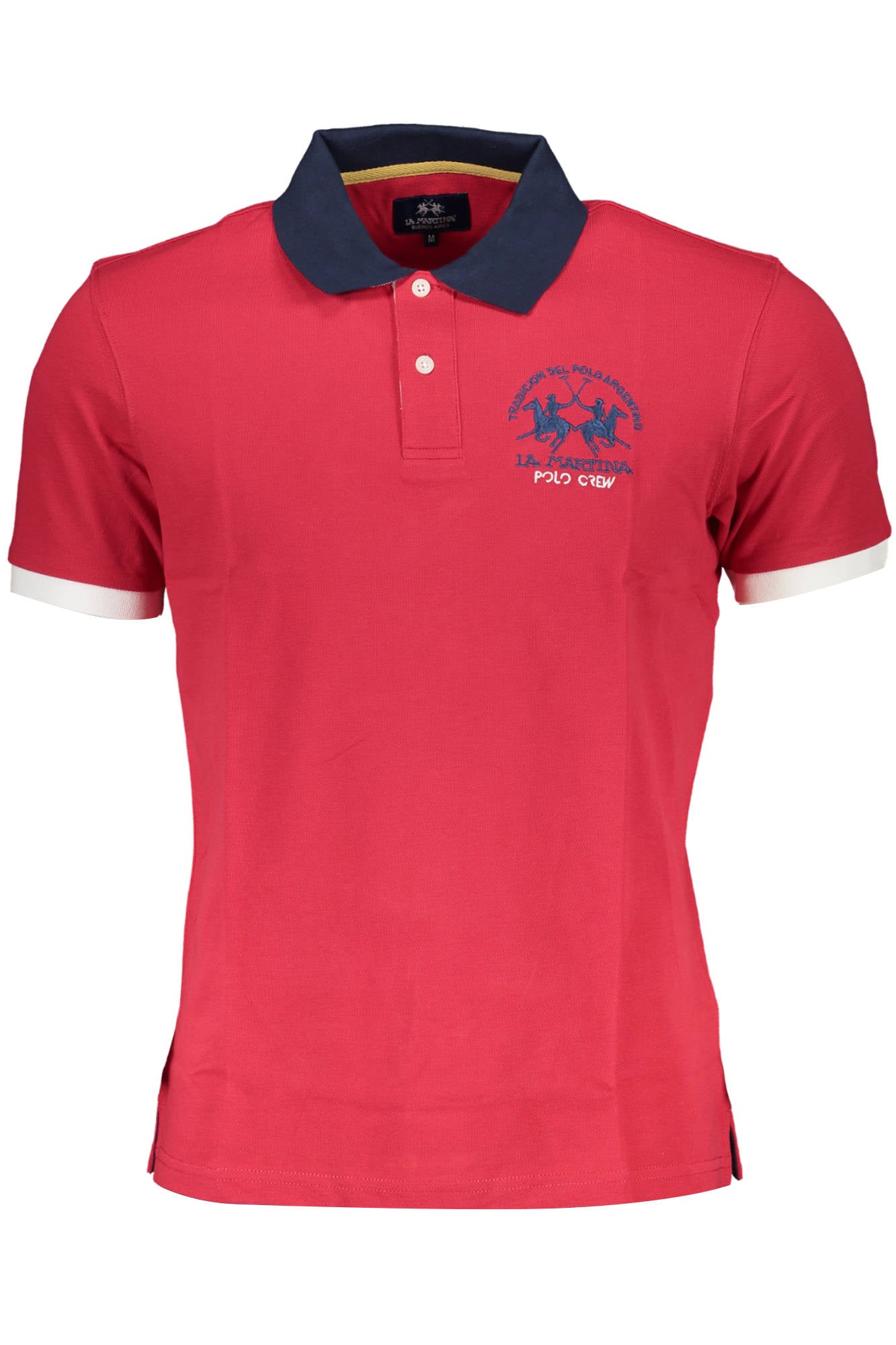 XMP310-PK031_ROSSO_06005 – Herren Kurzarm-Polo Rot – Stilvoll mit Kontrastdetails und Stickerei – Größe: M, XL, 2XL – Farbe: Rosso
