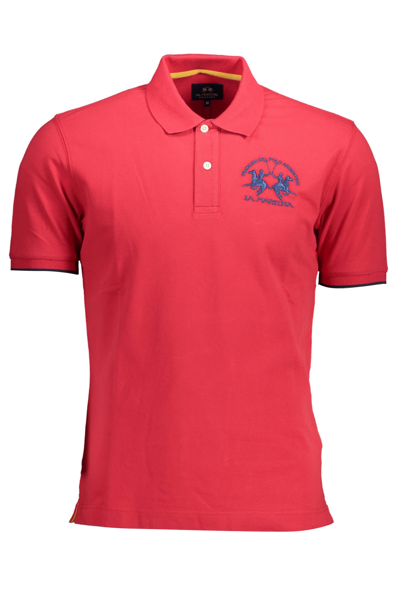 CCMP01PK001_9FF9416_ROSSO06008 – Herren Kurzarm Polo - Rot, Regular Fit, Stickerei & Kontrastdetails – Größe: S – Farbe: Rosso