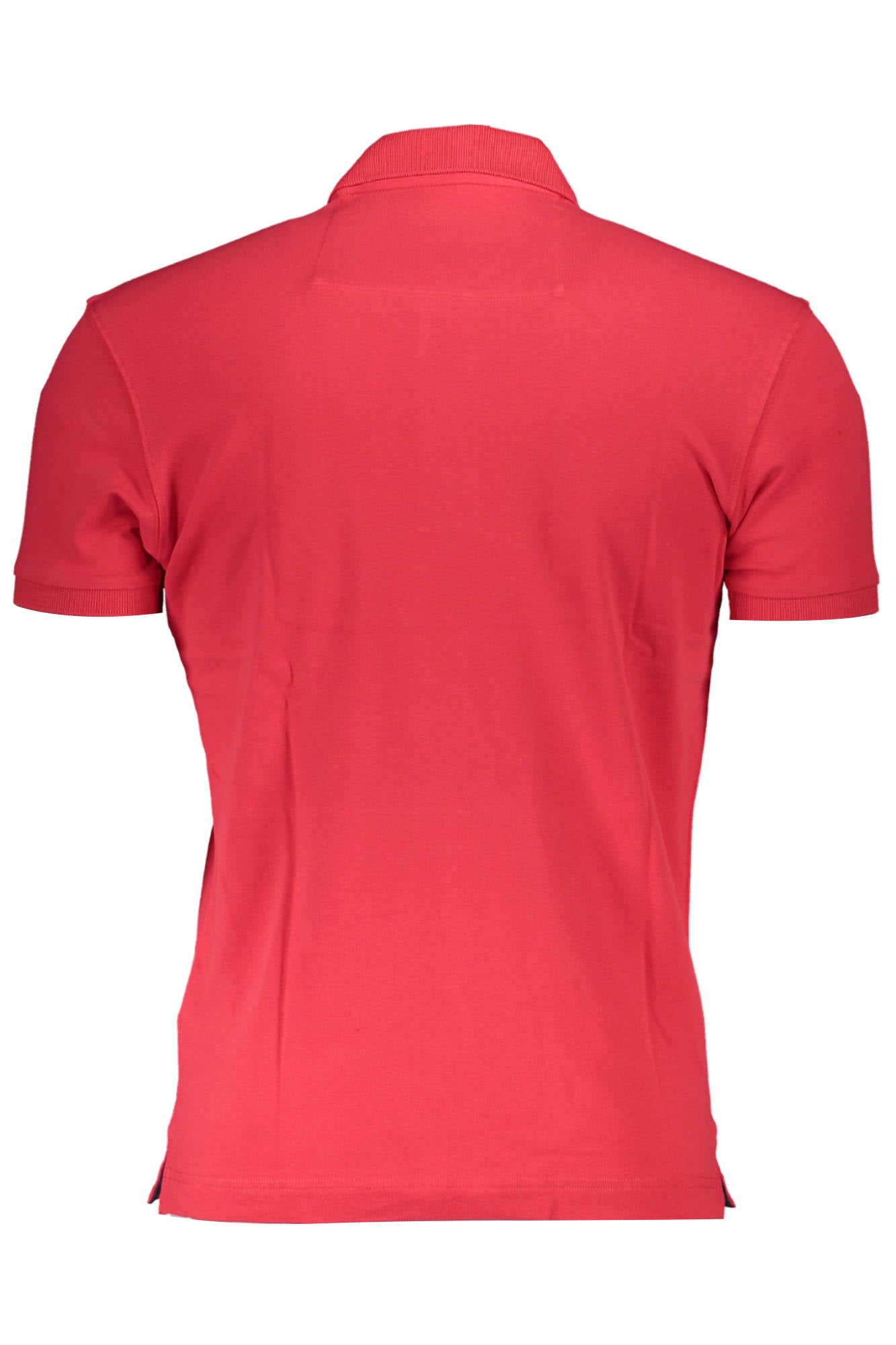 CCMP02-PK001_ROSSO_06008 – Polohemd Herren Rot Kurzarm, Slim Fit, Kontrast, Stickerei – Größe: M, L, XL, 2XL – Farbe: Rosso