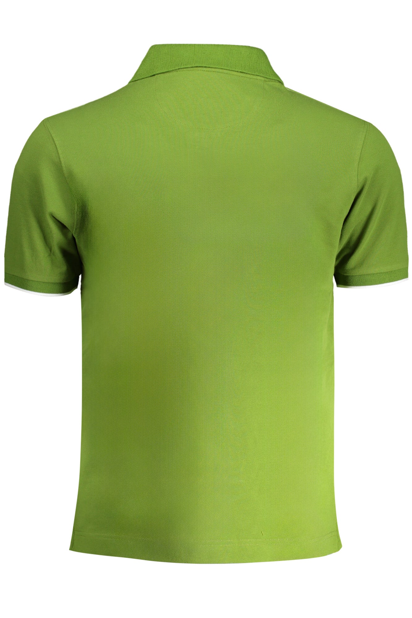 YMP001PK001_VE03117 – Herren Grün Poloshirt Kurzarm mit Stickerei & Kontrastdetails – Größe: M, 2XL – Farbe: Verde