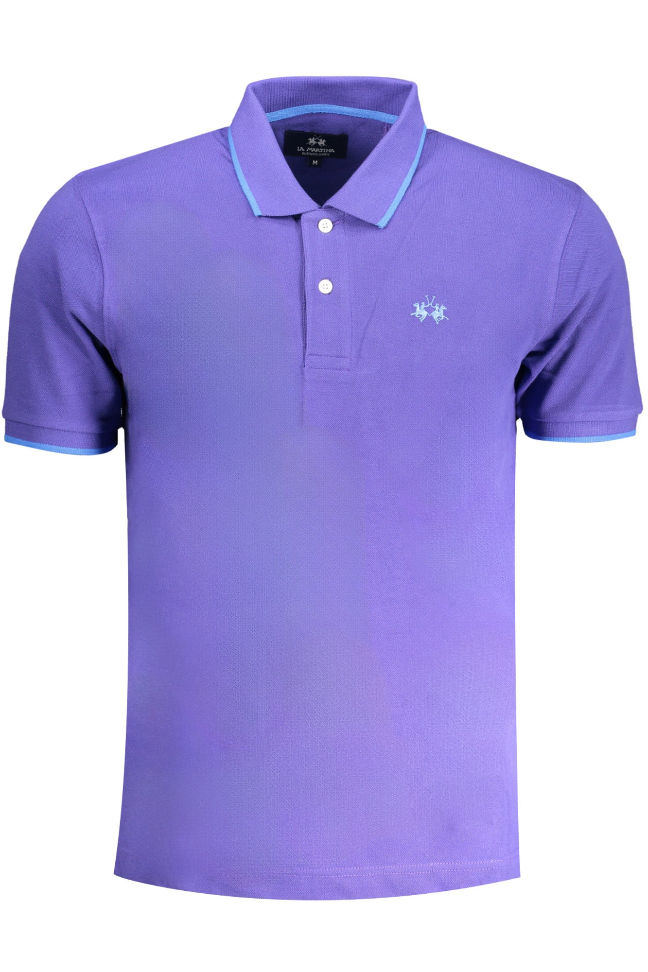 BPMP04PK031_VI07213 – Polo Kurzarmhemd Lila – Regular Fit mit Stickerei und Kontrasten – Größe: S, M, L, XL, 2XL, 3XL – Farbe: Viola