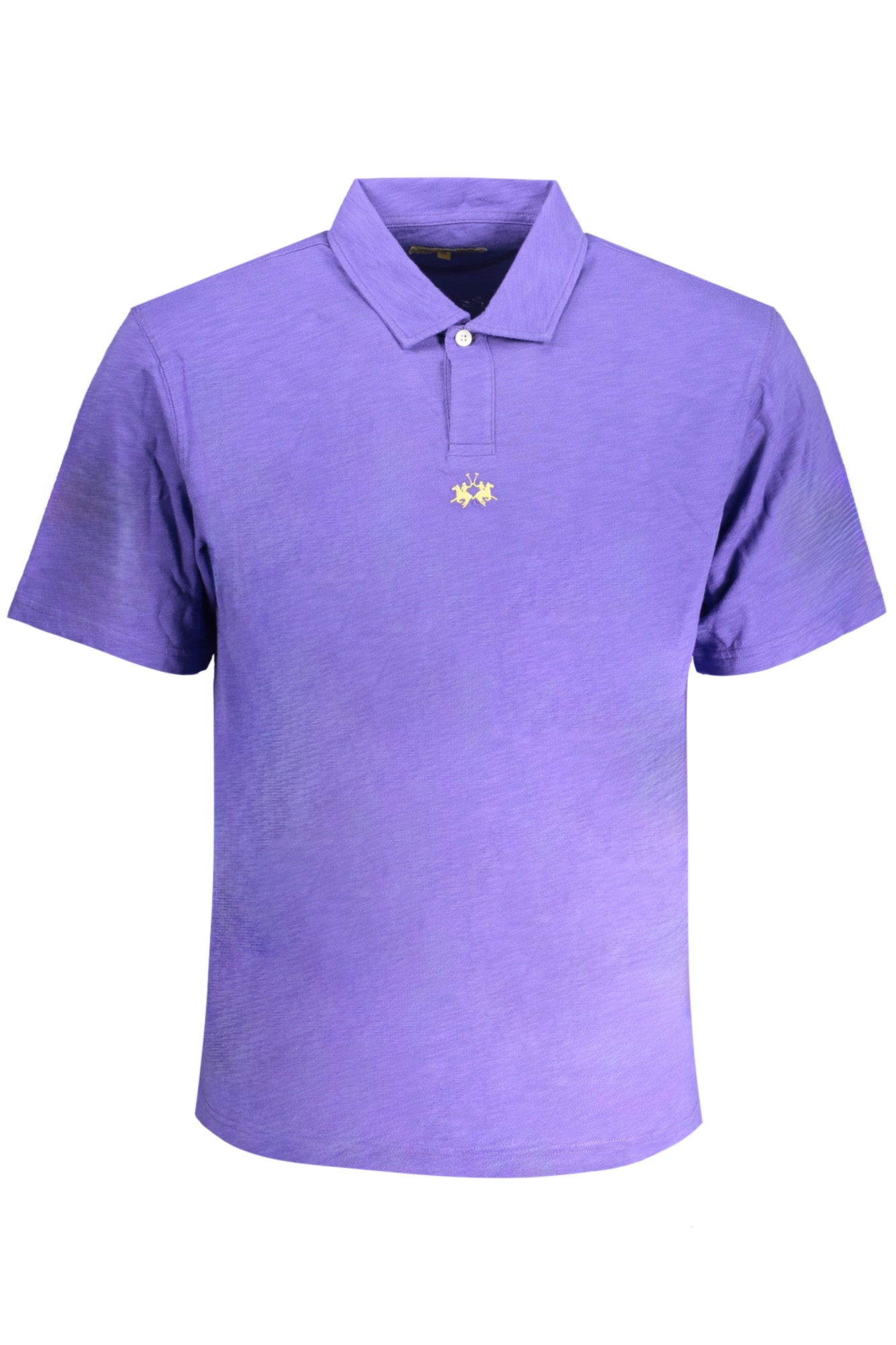 YMP018JS259_VI07213 – Lila Herren Kurzarm-Polohemd mit Stickerei und Logo - Normale Passform – Größe: S, M, L, XL, 2XL, 3XL – Farbe: Viola