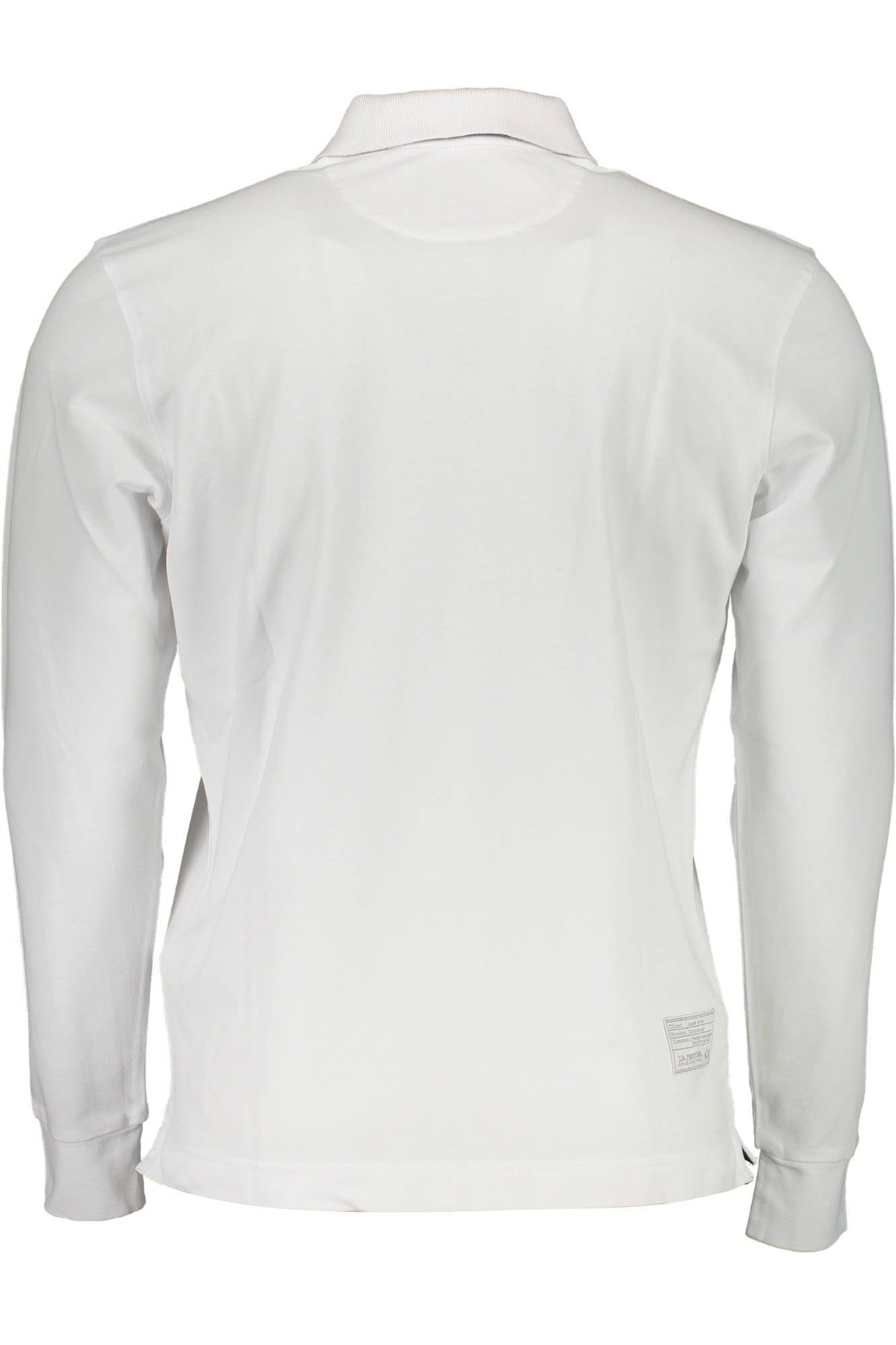 CCMP03-PK001_BIANCO_00001 – Elegantes Herren Langarm-Poloshirt in Weiß - Regular Fit mit Details – Größe: M, L, XL, 2XL – Farbe: Bianco