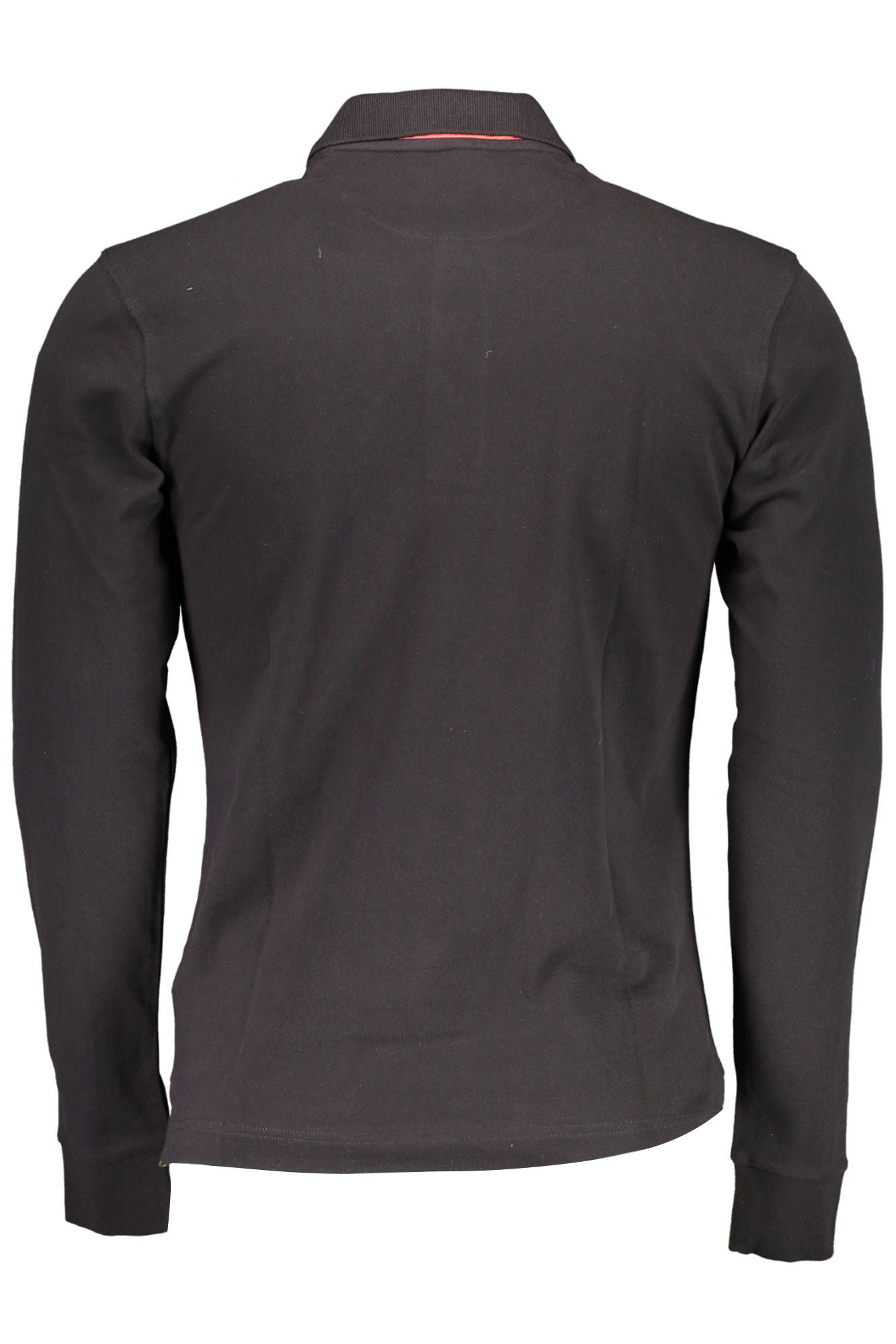 CCMP04-PK001_NERO_09999 – Herren Langarm Polo Schwarz - Schmal, Stilvoll, Mit Stickerei – Größe: M, L, XL, 2XL – Farbe: Nero