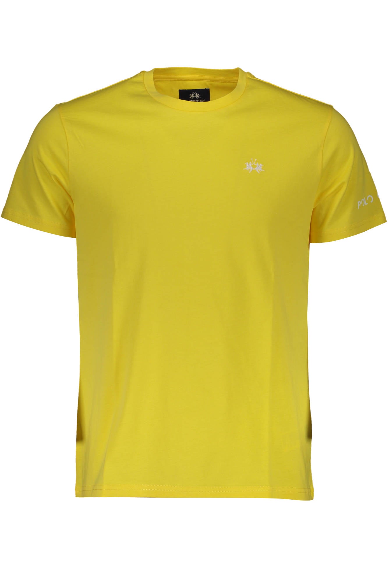 XMR006-JS206_GIALLO_02101 – Herren T-Shirt Gelb - Kurzarm, Rundhals & Stickerei Design – Größe: M, XL – Farbe: Giallo