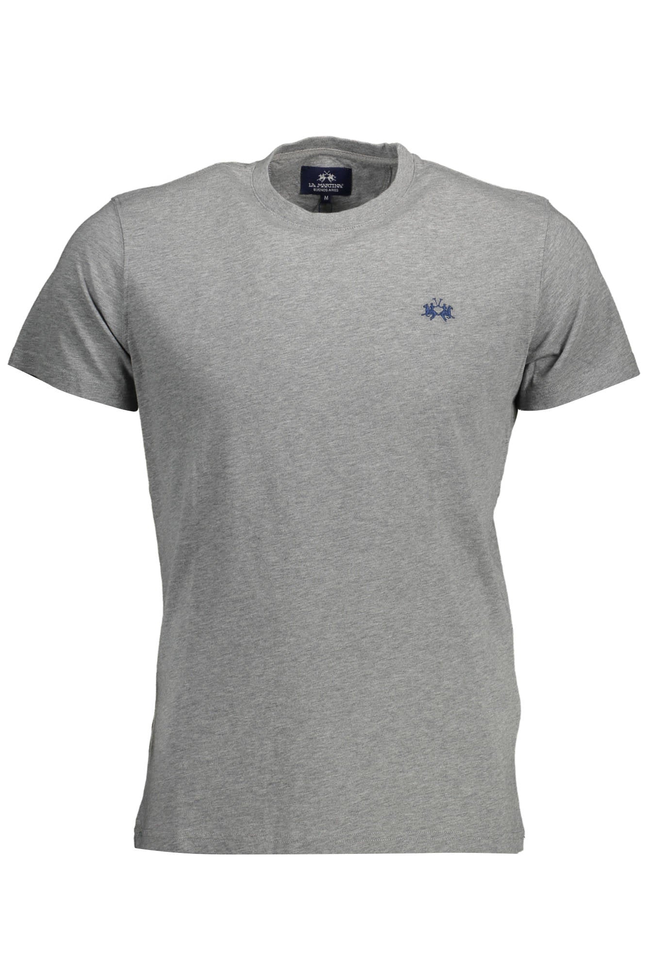 CCMR04-JS206_GRIGIO_01002 – Graues Herren Kurzarm-T-Shirt - Regular Fit mit Logo-Stickerei – Größe: M, L, XL, 2XL, 3XL – Farbe: Grigio