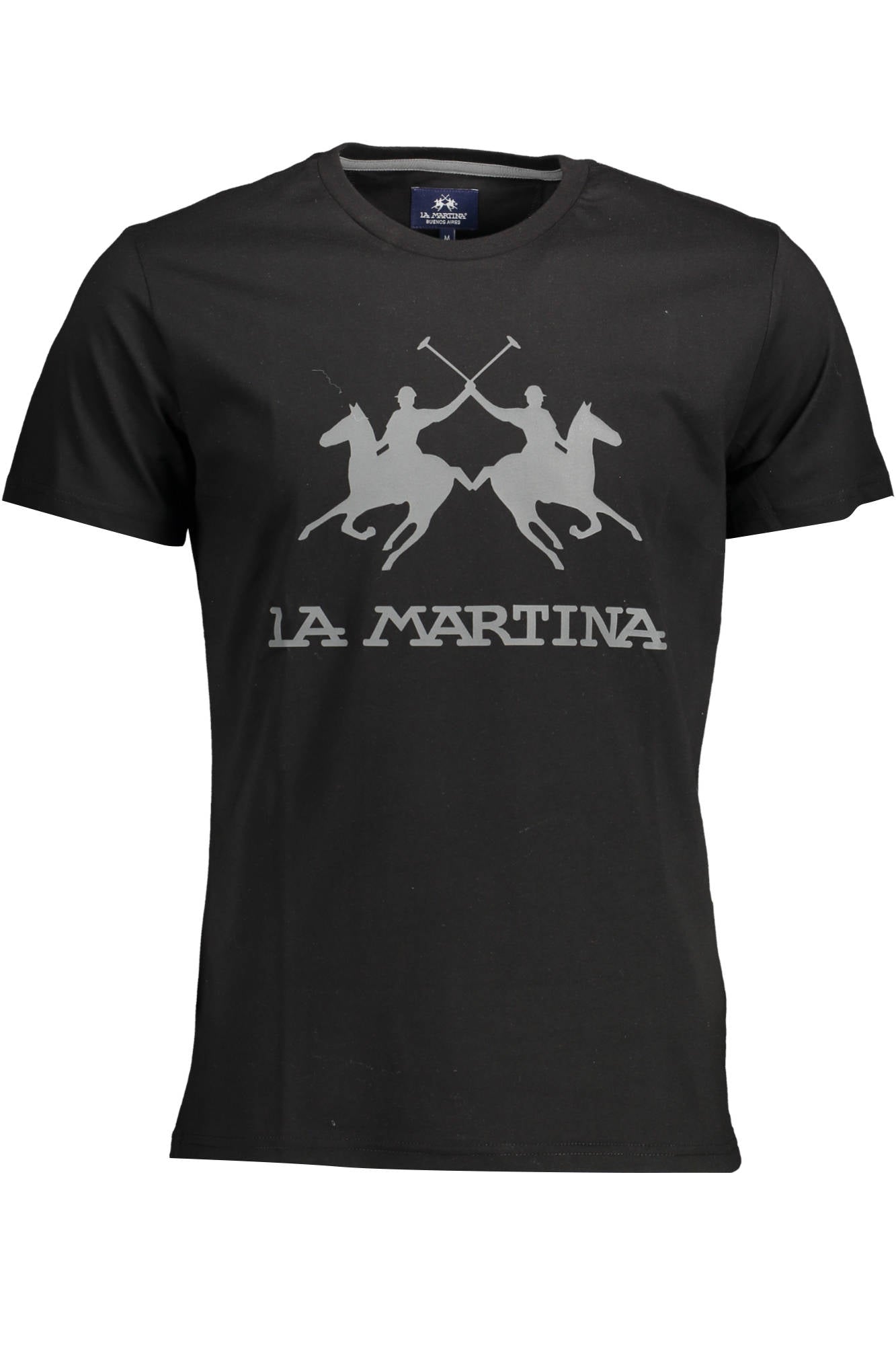 CCMR05-JS206_NERO_09999 – LA MARTINA T-SHIRT MANICHE CORTE UOMO NERO – Größe: M, L, XL, 2XL, 3XL – Farbe: Nero