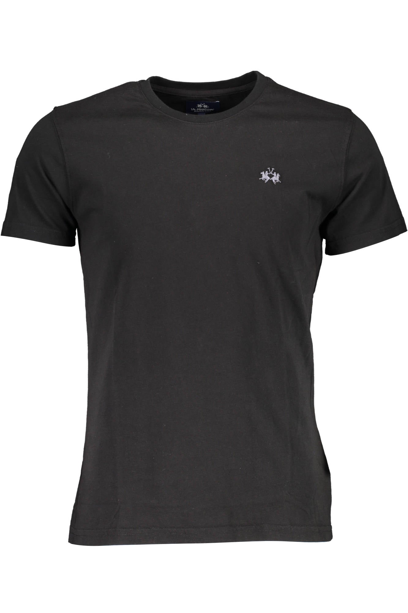 CCMR04-JS206_NERO_09999 – Herren Kurzarm-T-Shirt Schwarz - Regular Fit mit Stickerei & Logo – Größe: M, L, XL, 2XL – Farbe: Nero