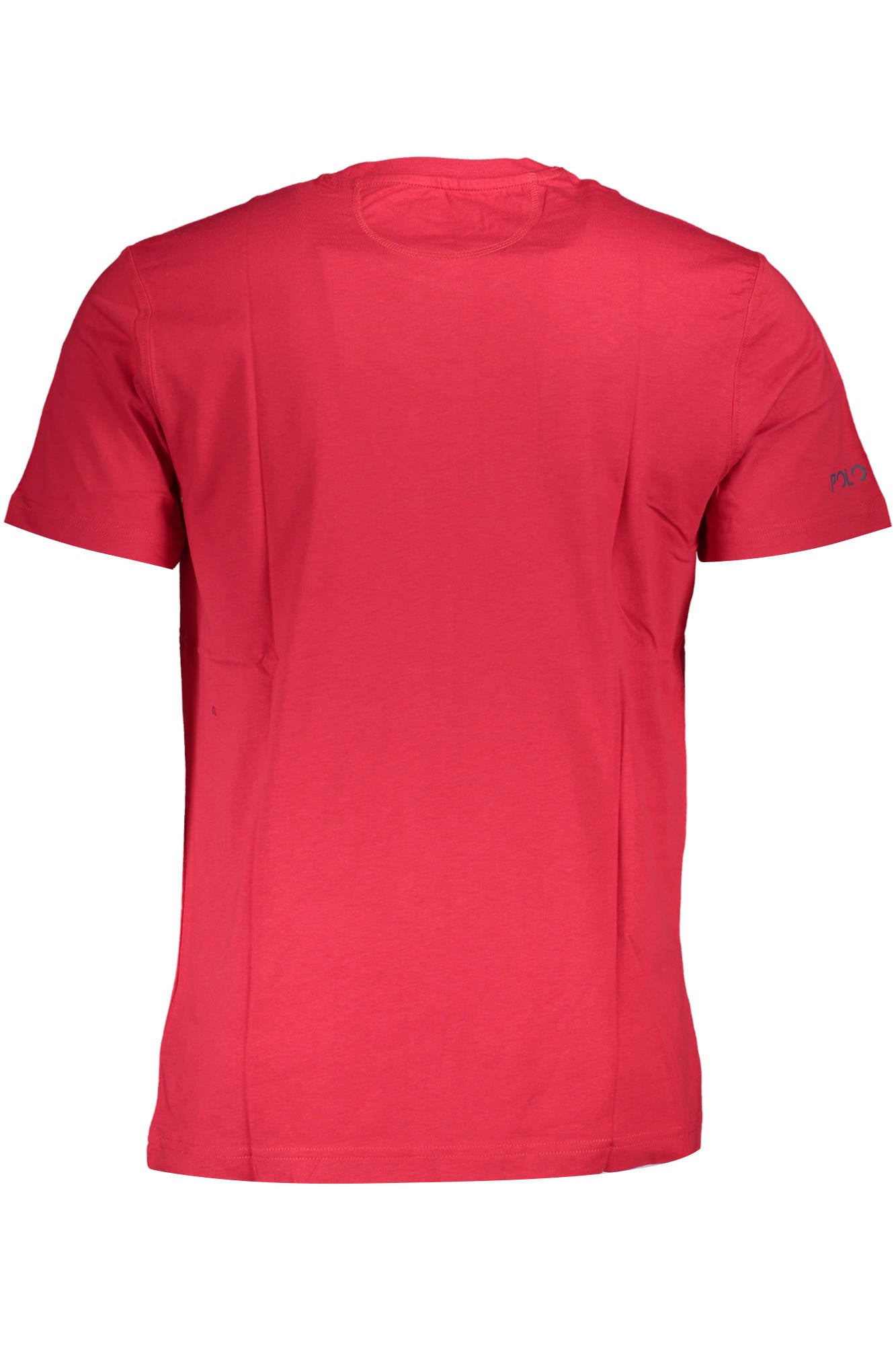 XMR010-JS206_ROSSO_06005 – Herren Kurzarm T-Shirt in Rot - Regular Fit mit Stickerei & Logo – Größe: M, L, XL, 2XL – Farbe: Rosso