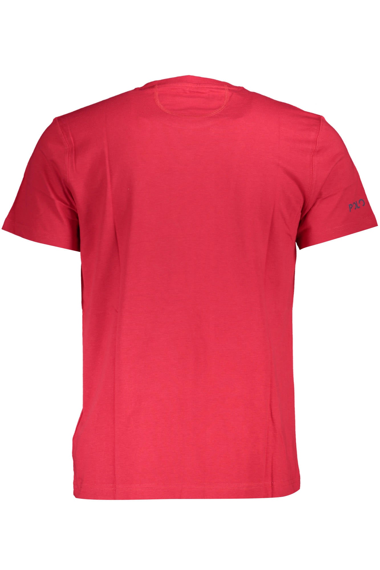 XMR011-JS206_ROSSO_06005 – Stylisches rotes Herren Kurzarm T-Shirt mit Druck und Logo – Größe: M, L, XL – Farbe: Rosso