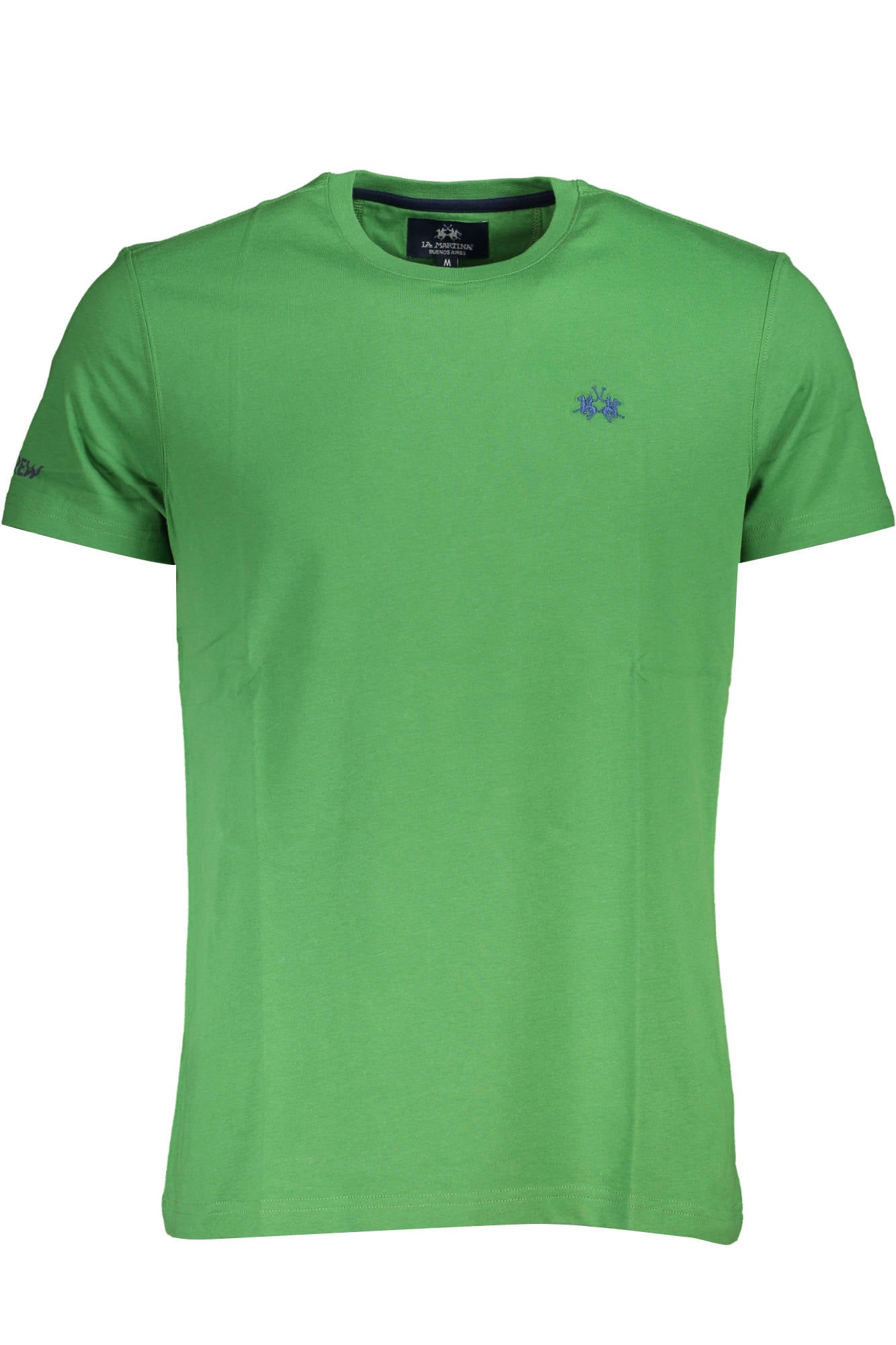 XMR010-JS206_VERDE_03045 – Herren T-Shirt Grün Kurzarm Regular Fit mit Logo und Stickerei – Größe: M, L, XL, 2XL – Farbe: Verde