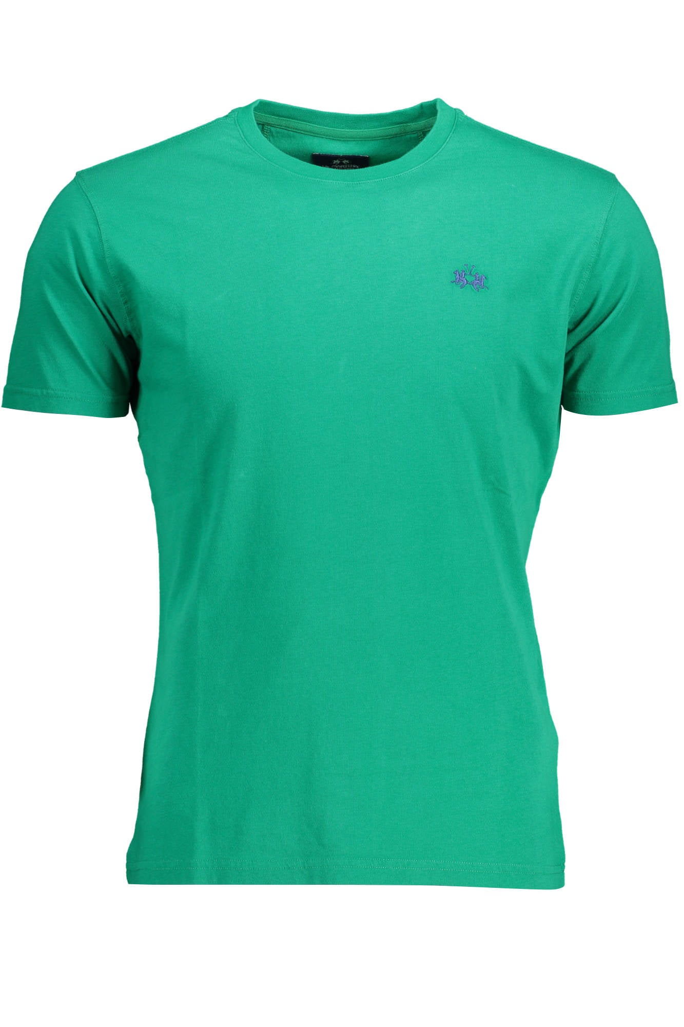 TMR004-JS206_VERDE_03104 – Kurzärmliges Herren T-Shirt in Grün mit Stickerei und Regular Fit – Größe: 2XL – Farbe: Verde