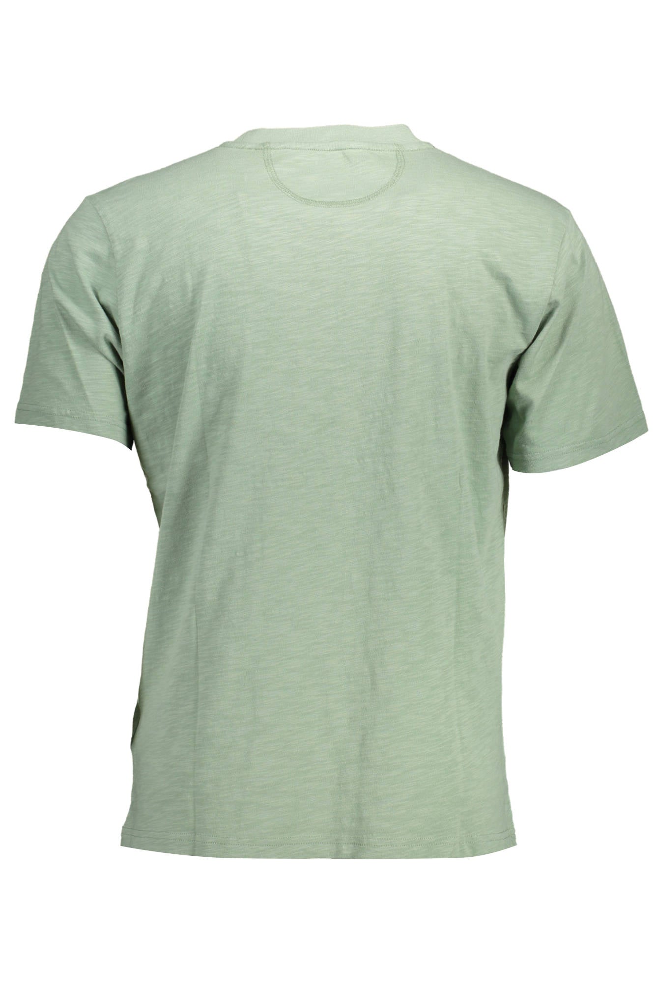 TMR006-JS259_VERDE_03213 – Herren T-Shirt Grün Kurzarm mit Stickerei und Rundhalsausschnitt – Größe: L, XL, 2XL, 3XL – Farbe: Verde