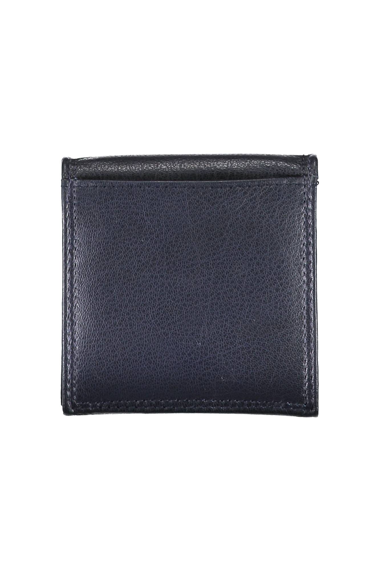 WA041635_BLU_NAVY – Herren-Geldbörse Blau mit Druckknopf und Logo - Stilvoll & Sicher – Größe: UNI – Farbe: Blu