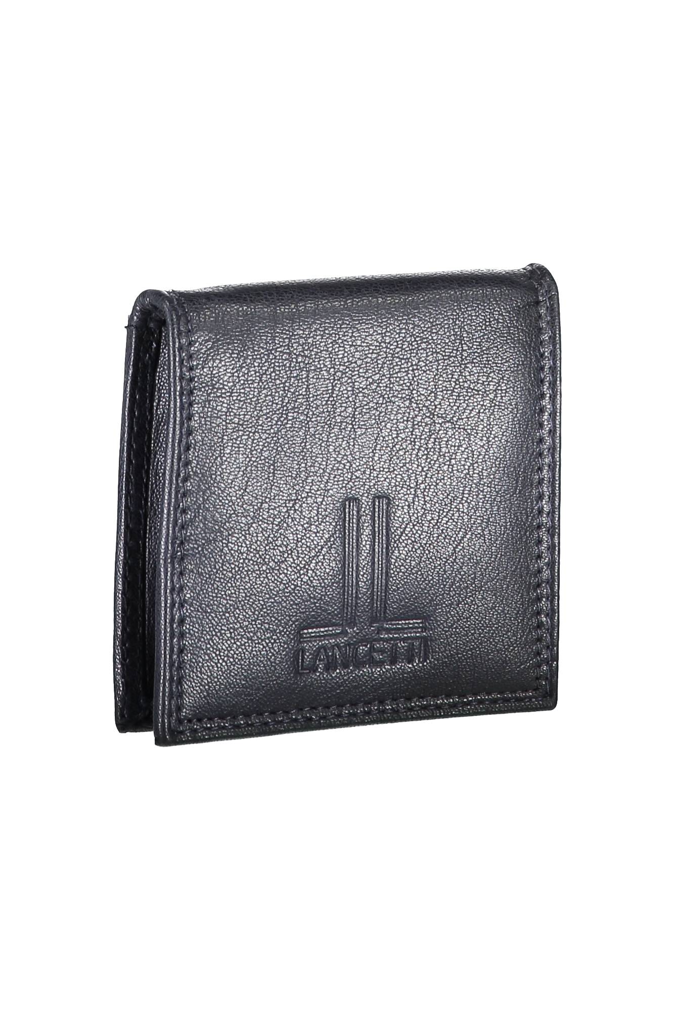 WA041635_BLU_NAVY – Herren-Geldbörse Blau mit Druckknopf und Logo - Stilvoll & Sicher – Größe: UNI – Farbe: Blu