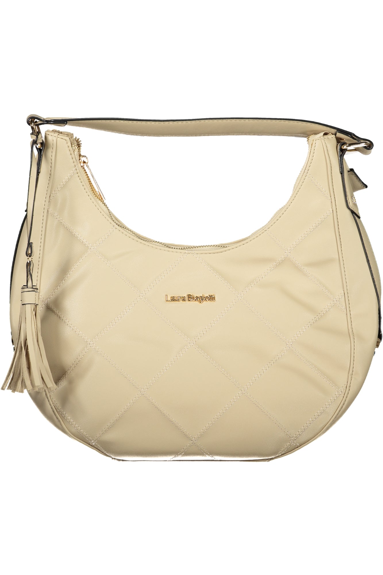 LB25W-120-3_BENATURA – Elegante beige Damen-Tasche mit verstellbarem Schultergurt & Fächern – Größe: UNI – Farbe: Beige