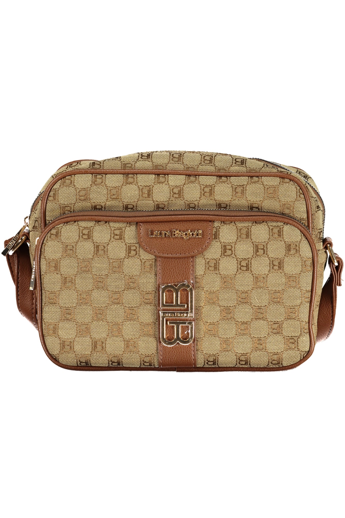 LB25W-255-5_BETABACC – Elegante beigefarbene Damenhandtasche mit verstellbarem Schultergurt – Größe: UNI – Farbe: Beige