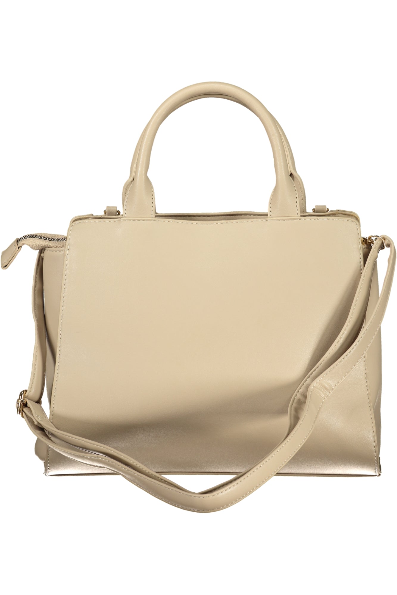 LB25W-106-1_BETERRA – Beige Damen-Handtasche mit verstellbarem Trageriemen und Innenfächern – Größe: UNI – Farbe: Beige
