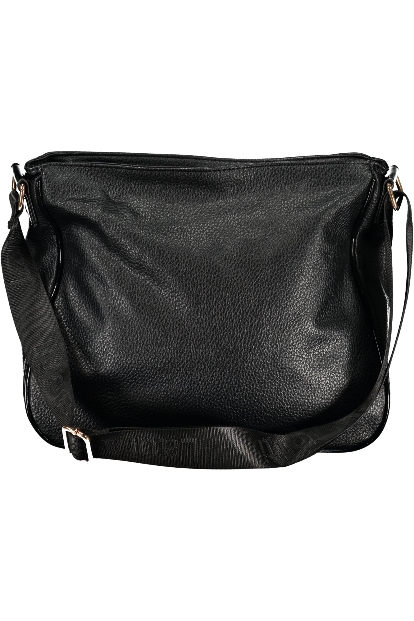 LB25W-104-3_NENERO – Elegante Damen Handtasche in Schwarz mit Schultergurt und Reißverschluss – Größe: UNI – Farbe: Nero