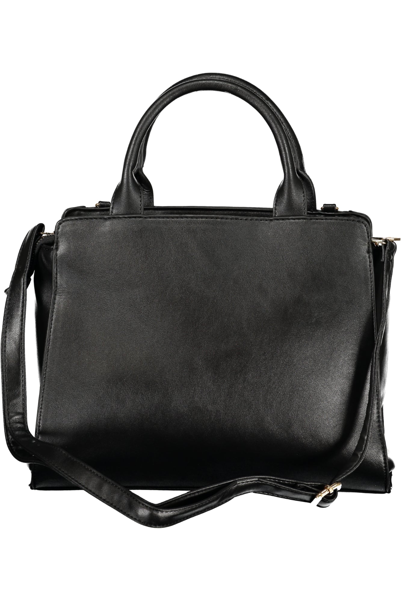 LB25W-106-1_NENERO – Elegante schwarze Damenhandtasche mit Schulterriemen und Reißverschluss – Größe: UNI – Farbe: Nero