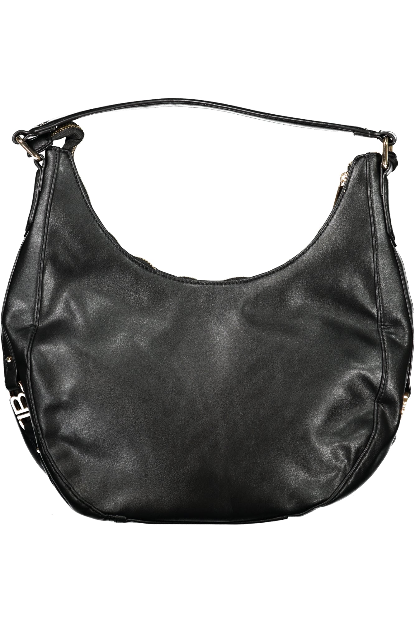 LB25W-120-3_NENERO – Elegante schwarze Handtasche mit verstellbarem Schultergurt und Reißverschluss – Größe: UNI – Farbe: Nero