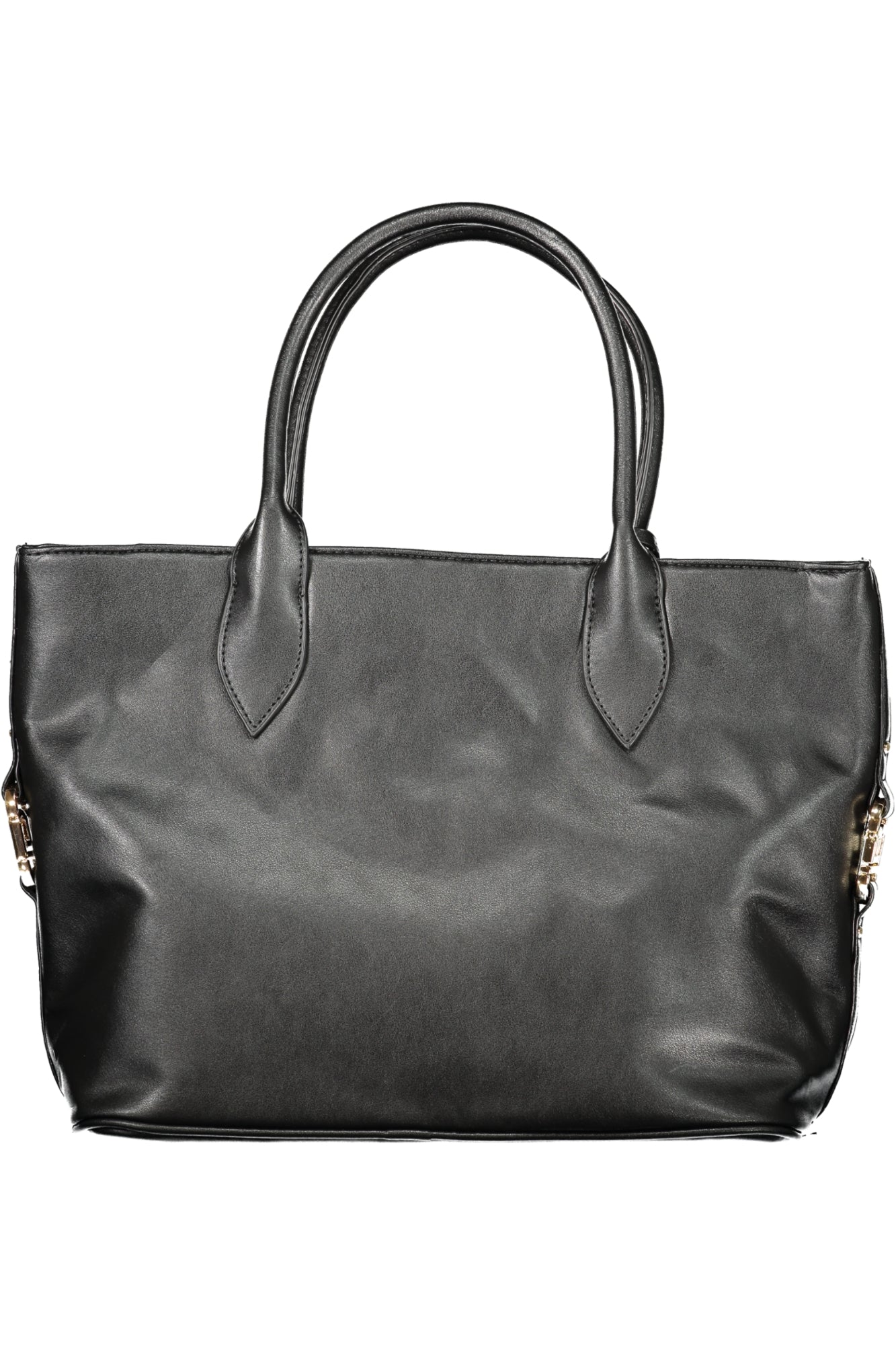 LB25W-120-1_NENERO – Elegante schwarze Tasche mit verstellbarem Riemen und Kontrastdetails – Größe: UNI – Farbe: Nero
