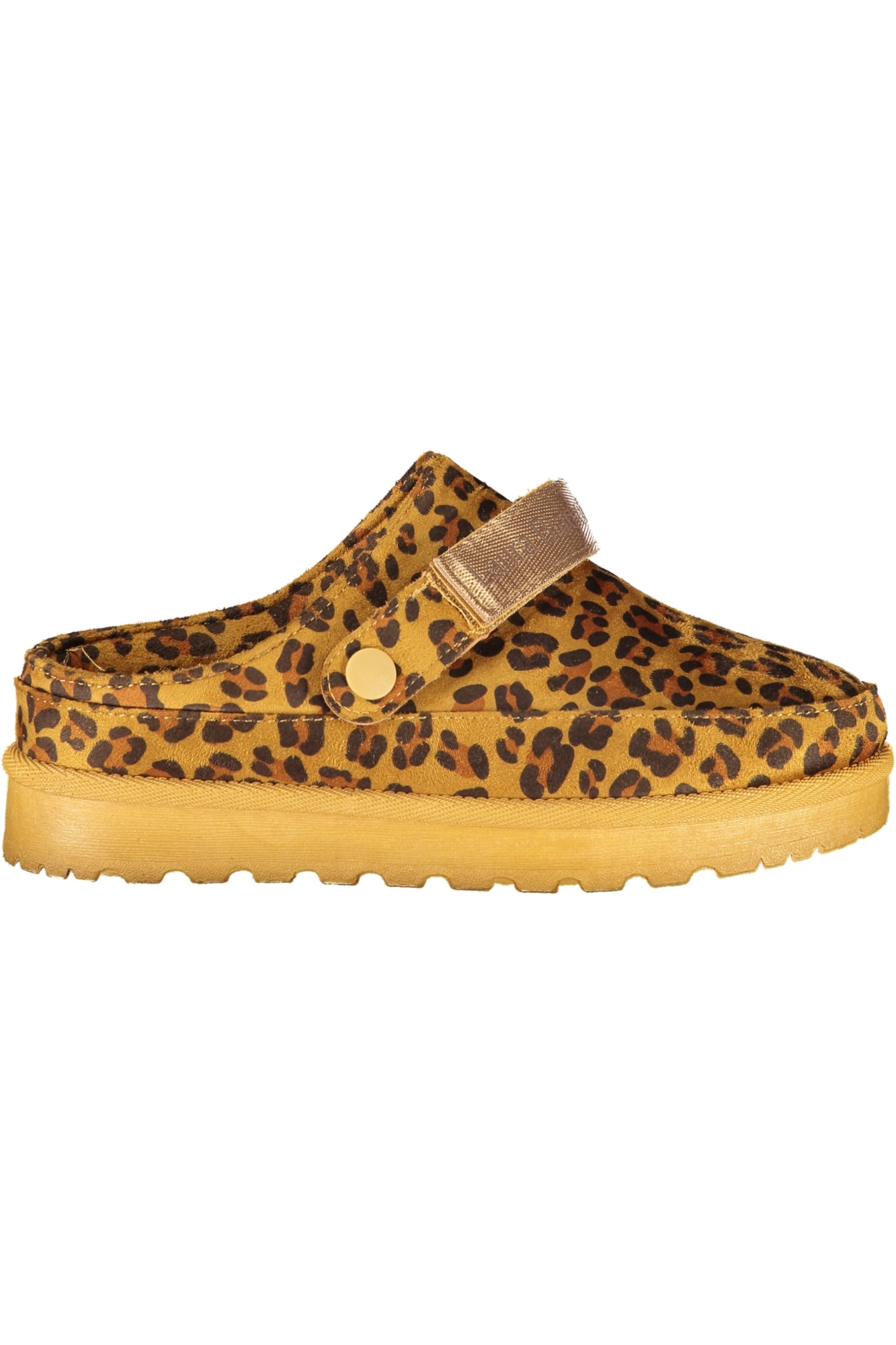 9260_MALEOPARD – Damen Winter Clogs in Braun mit Fell und verstellbarem Riemen – Größe: 36, 37, 38, 39, 40, 41 – Farbe: Marrone