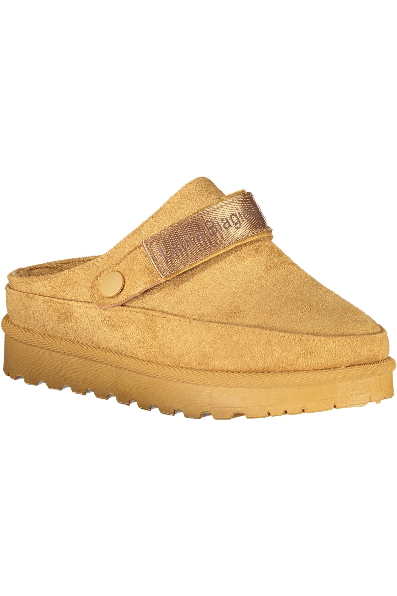 9260_MACAMEL – Braune Damen-Winterclogs mit Fell und verstellbarem Riemen – Größe: 36, 37, 38, 39, 40, 41 – Farbe: Marrone