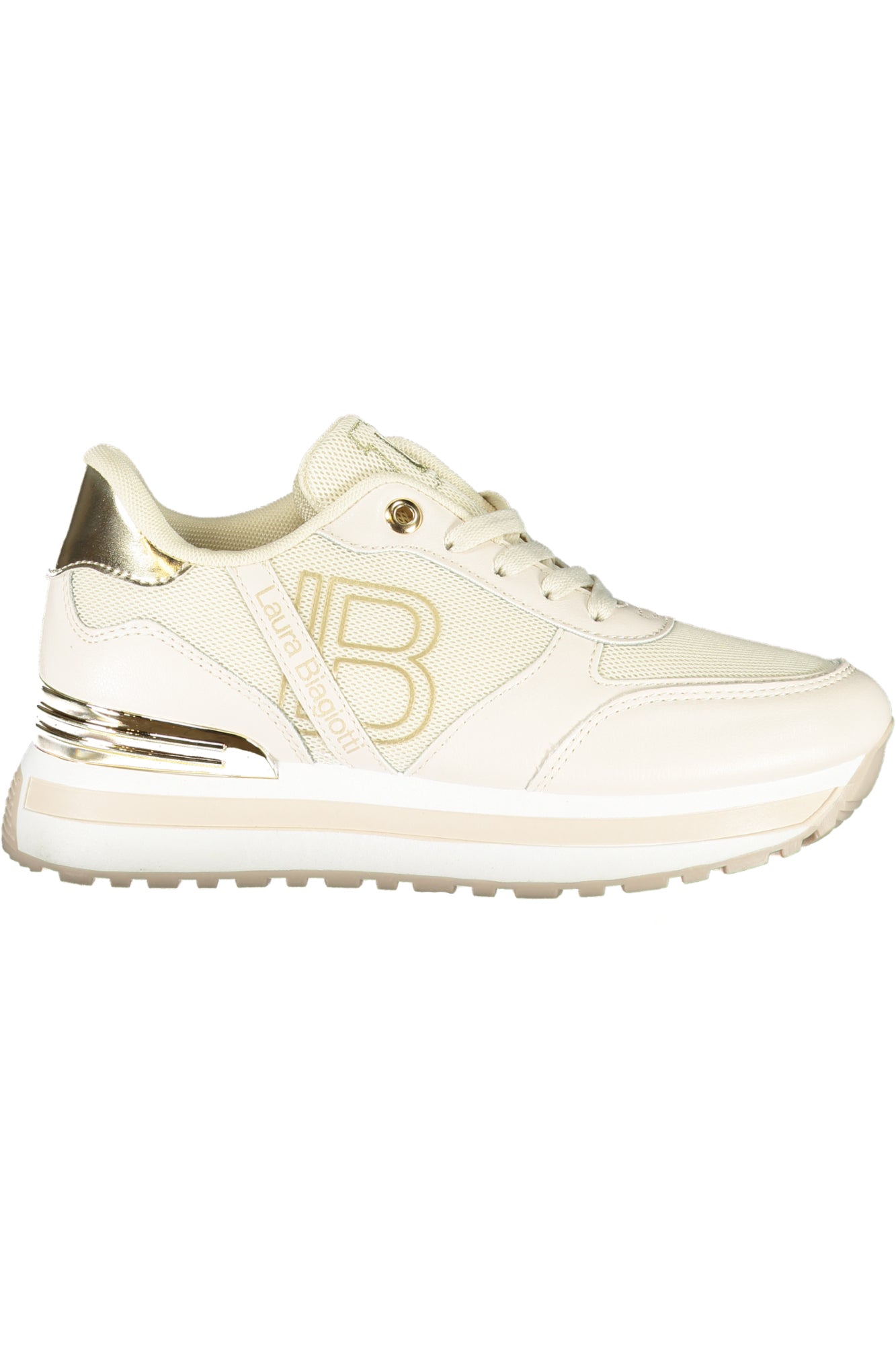 8915_BEIVORY – Bequemer Damen-Sportschuh aus Kalbsleder mit Stickerei, beige – Größe: 36, 37, 38, 39, 40, 41 – Farbe: Beige