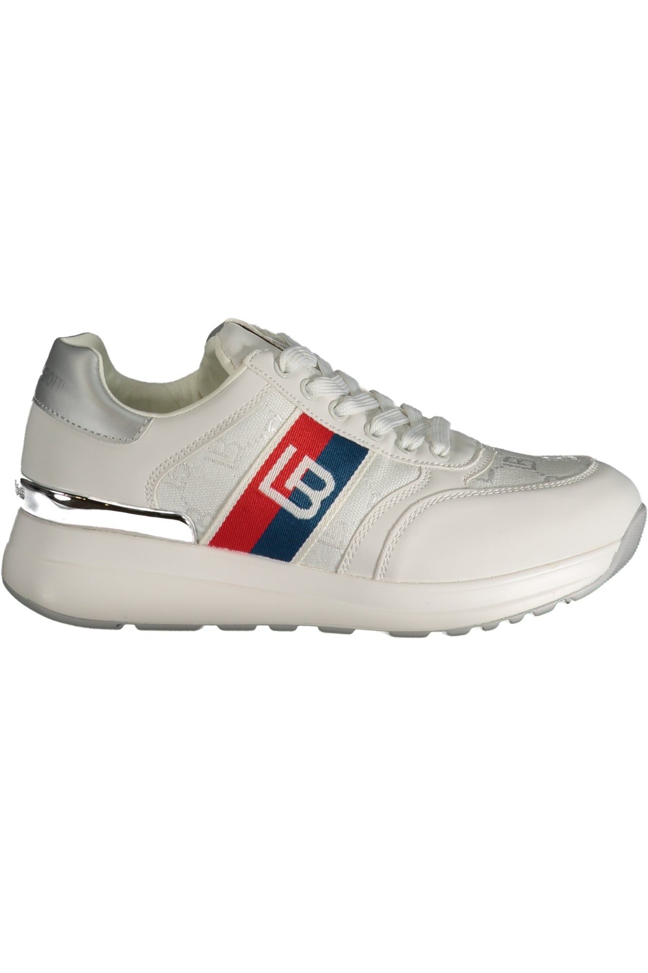 8007_BIWHISIL – Sportschuh für Damen in Weiß - Kontrastdetails & Stickerei-Design – Größe: 35, 36, 37, 38 – Farbe: Bianco