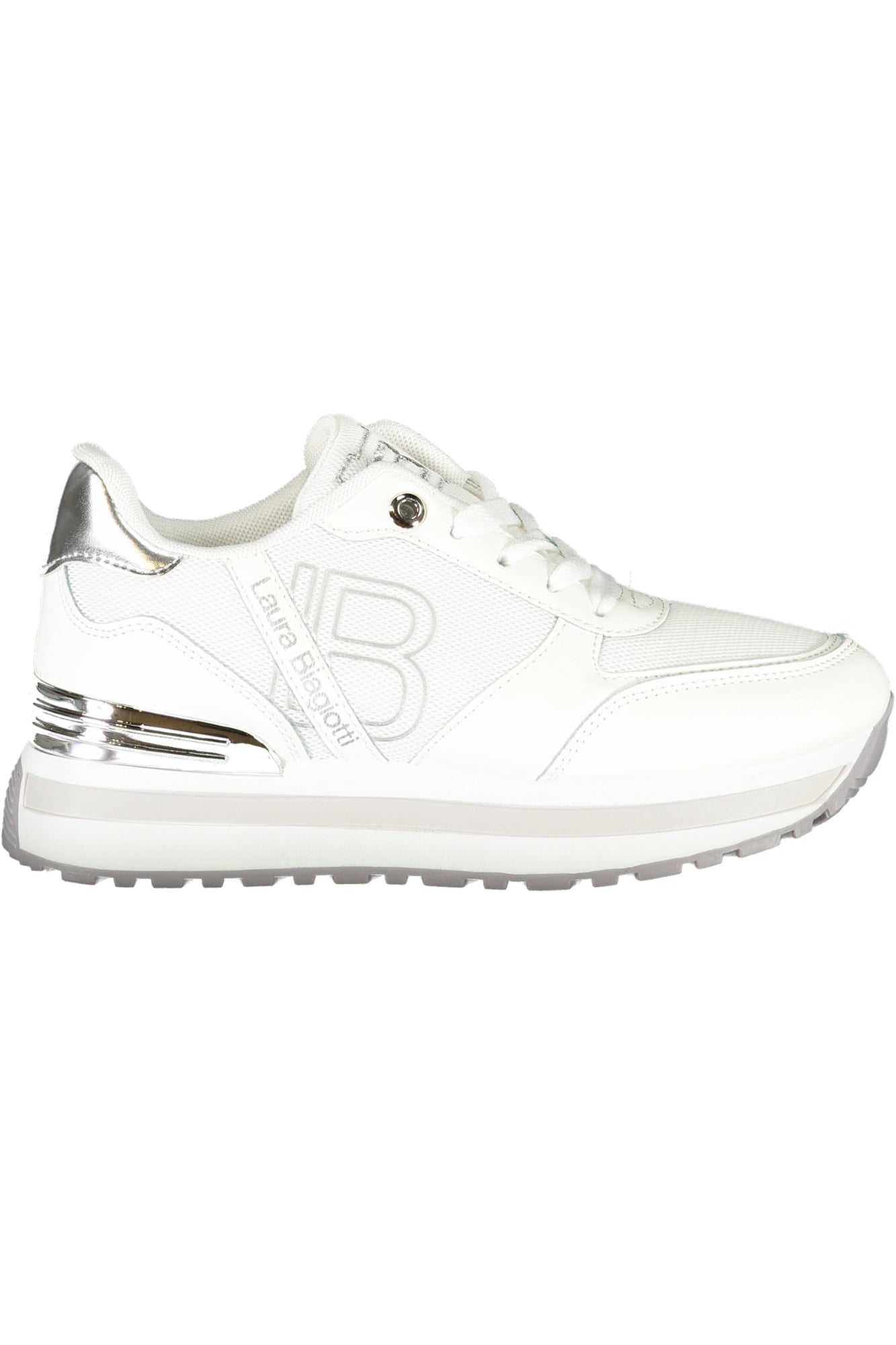 8915_BIWHITE – Weiße Damen-Sportschuhe aus Kalbsleder mit Stickerei und Komfortfußbett – Größe: 36, 37, 38, 39, 40, 41 – Farbe: Bianco