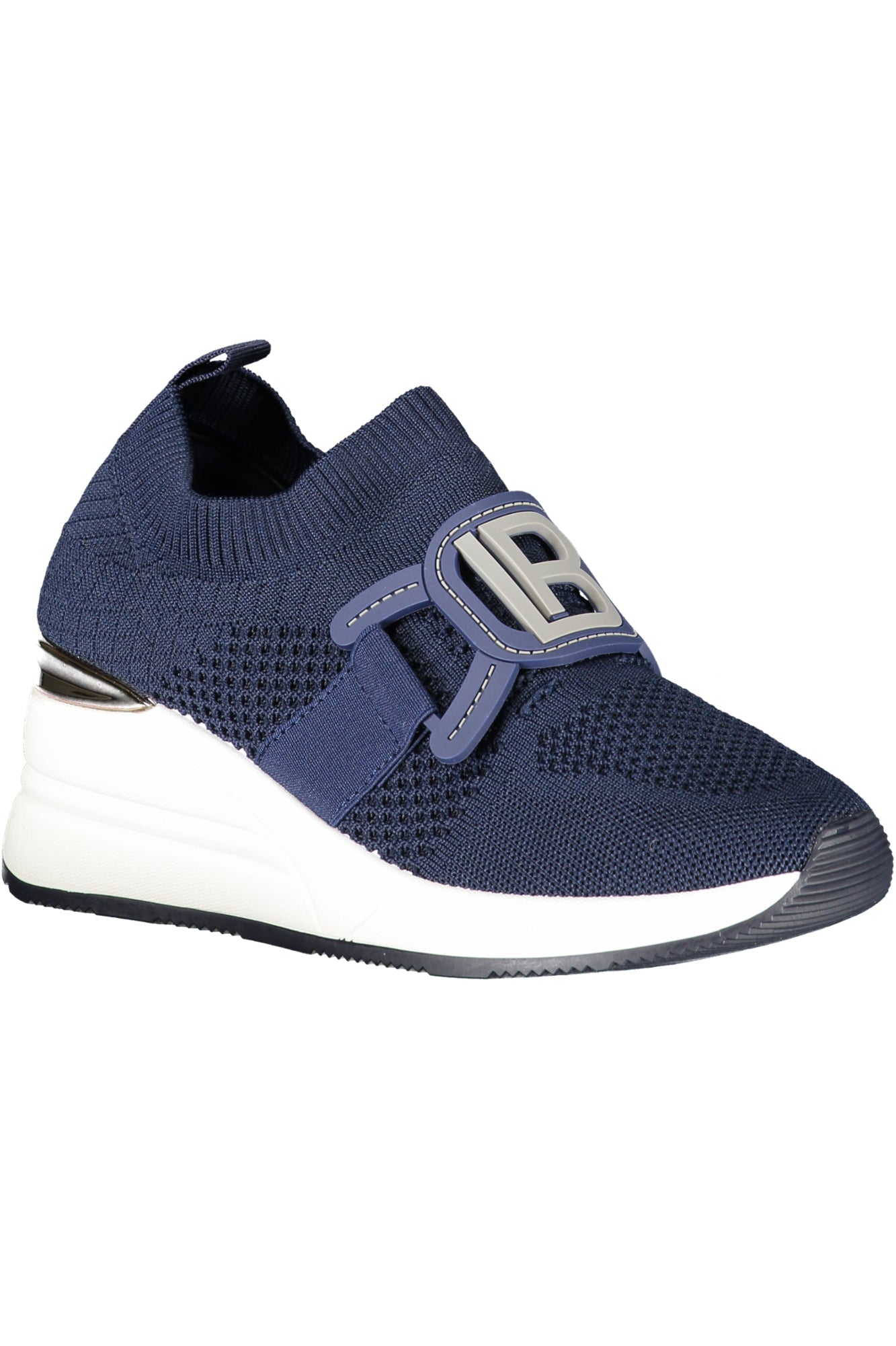9254_BLNAVY – Blaue Damensportschuhe mit 6 cm Plateau & Kontrastdetails – Größe: 36, 37, 38, 39, 40, 41 – Farbe: Blu