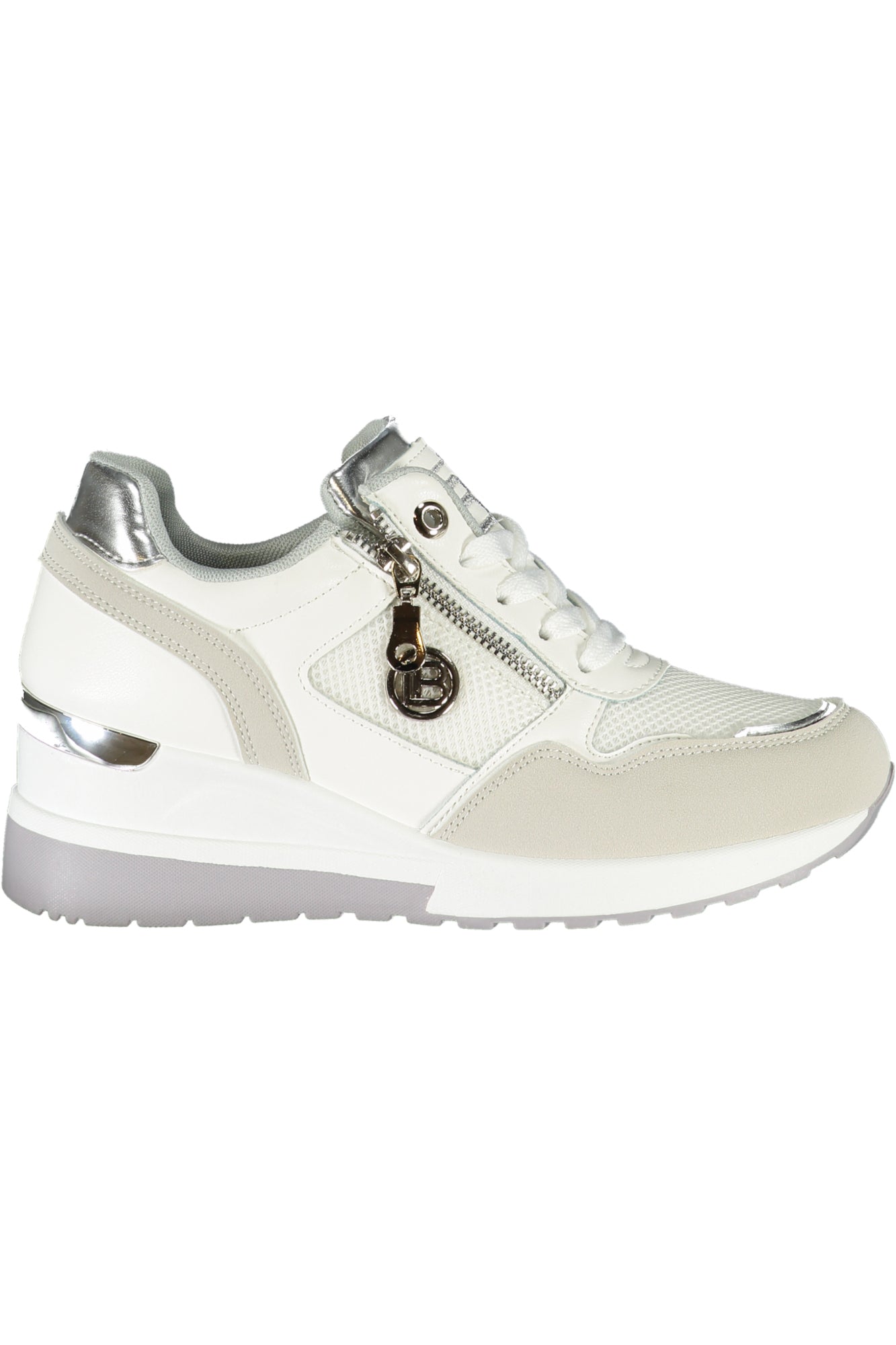 8920_GRGREY – Grauer Damen-Sneaker: Nubuk, Reißverschluss, 4cm Absatz, Stickerei – Größe: 36, 37, 38, 39, 40, 41 – Farbe: Grigio