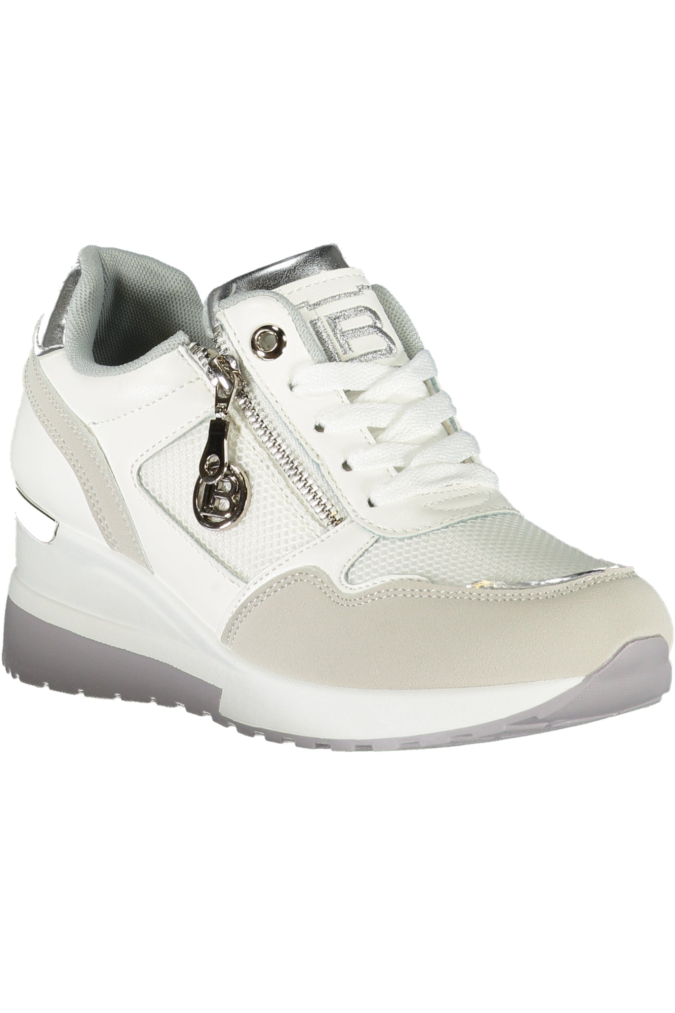 8920_GRGREY – Grauer Damen-Sneaker: Nubuk, Reißverschluss, 4cm Absatz, Stickerei – Größe: 36, 37, 38, 39, 40, 41 – Farbe: Grigio